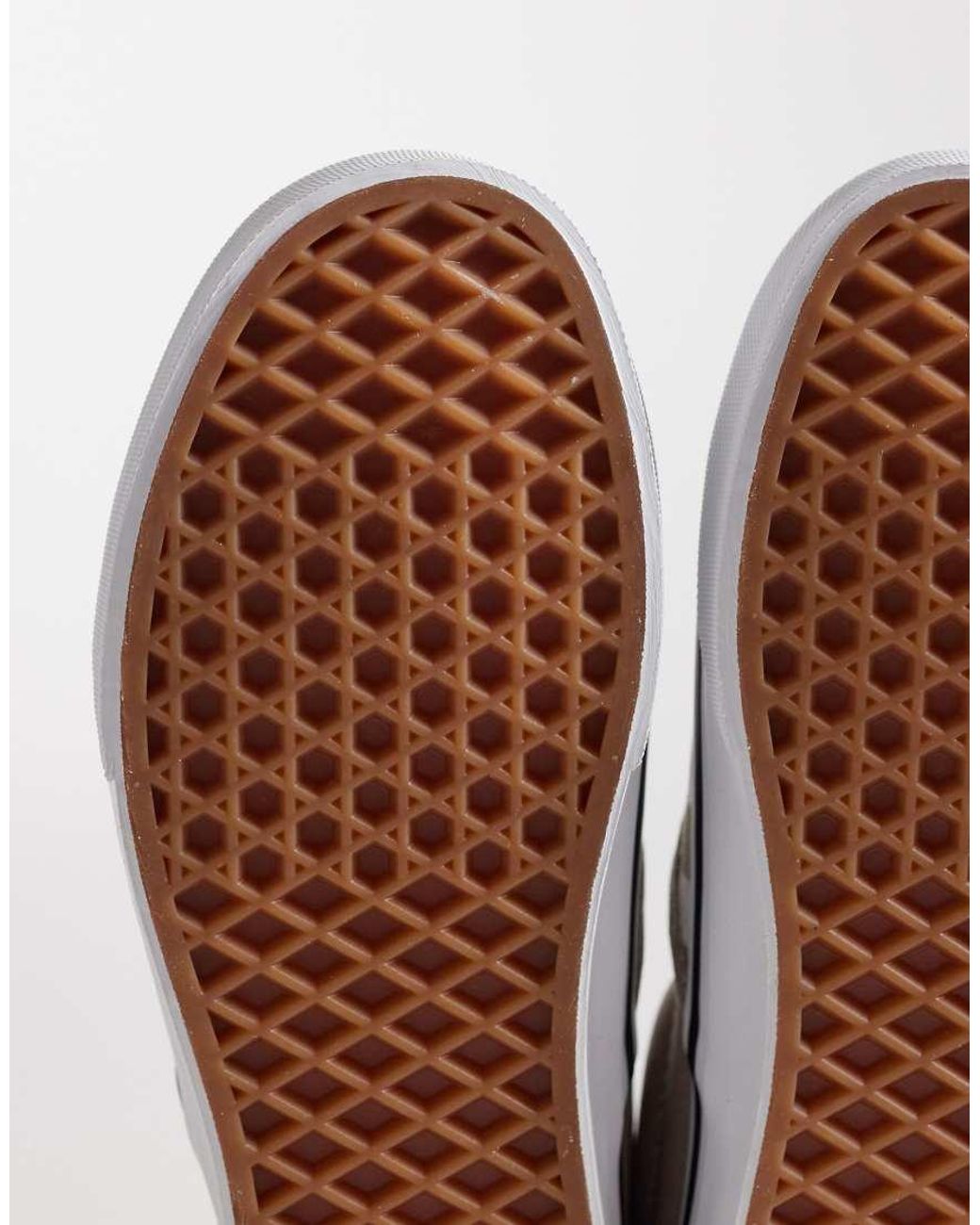 Vans White Slip-On Checkerboard Trainers