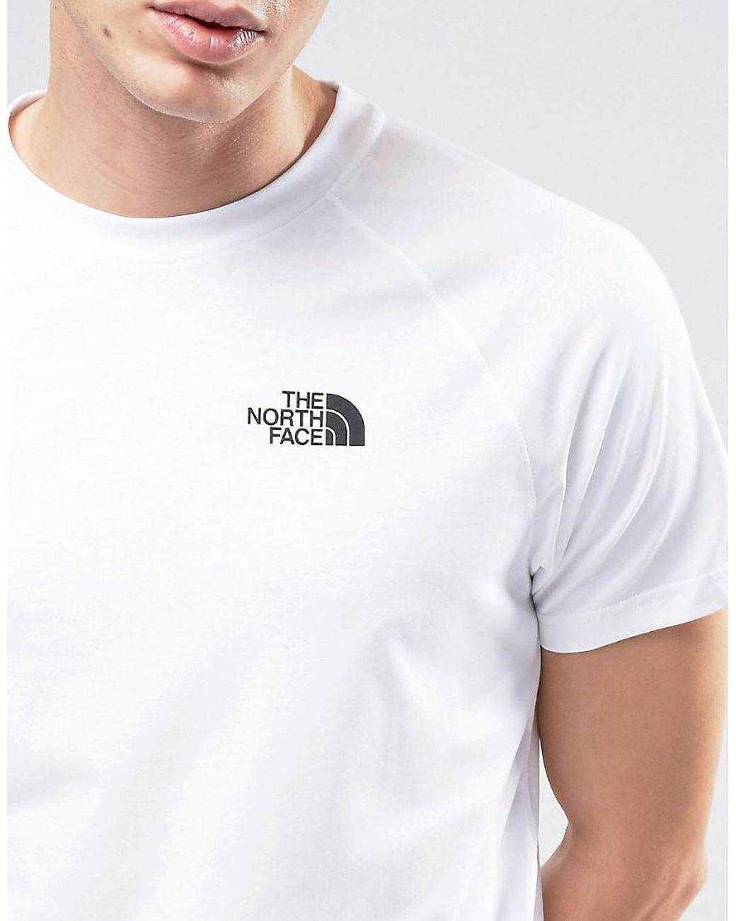 The North Face Cotton Denali Face T-shirt Back Print In White for Men | Lyst