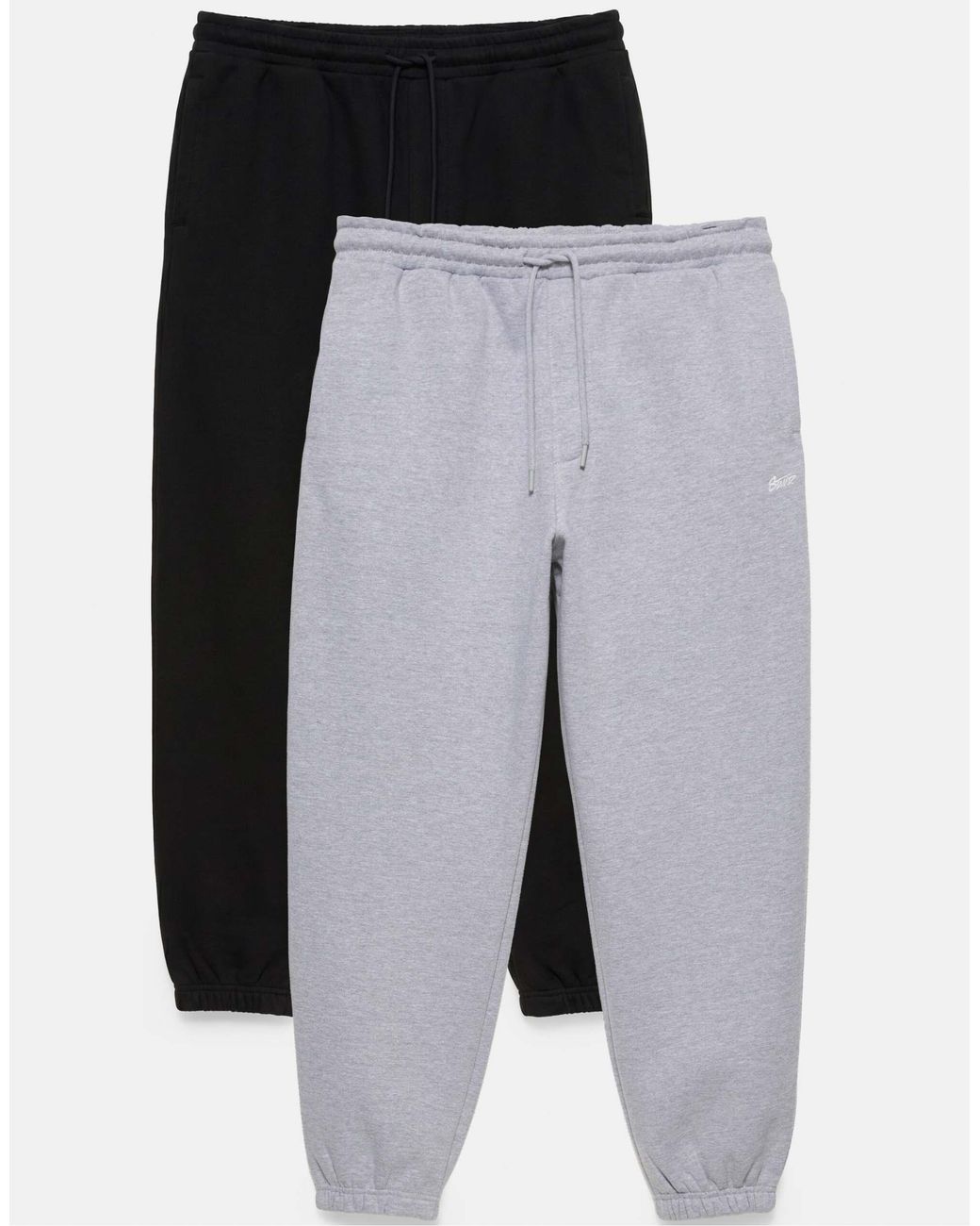 Pull&Bear 2er-pack stwd jogger in Gray für Herren