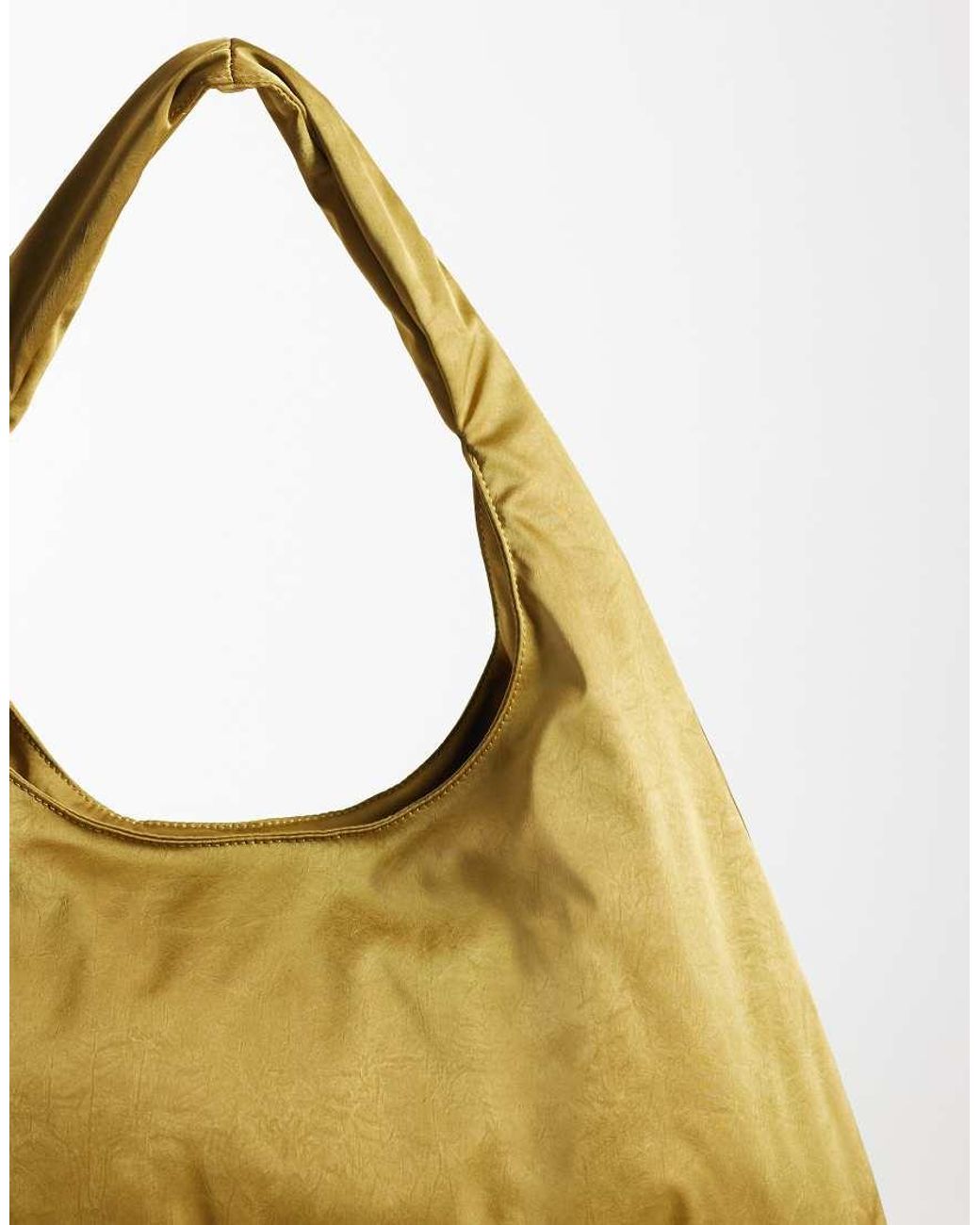 ASOS Green Oversized Satin Tote Bag