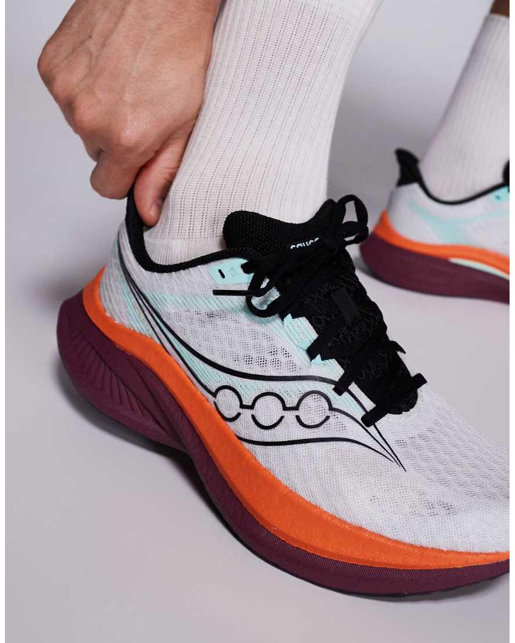 Saucony Gray Endorphin Speed 5 Running Trainers for men