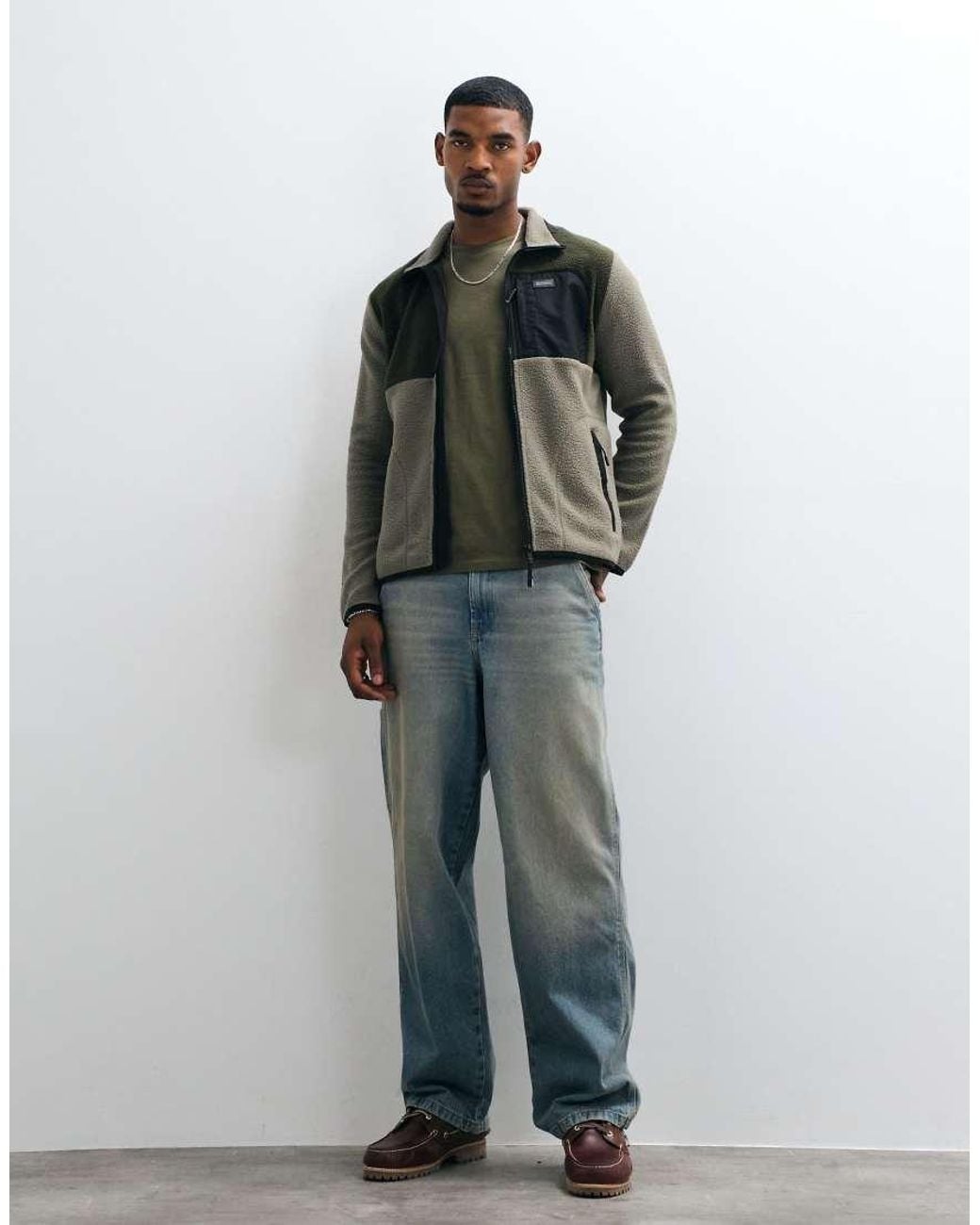 Regatta Green Frankie Borg Colour Block Cosy Fleece for men