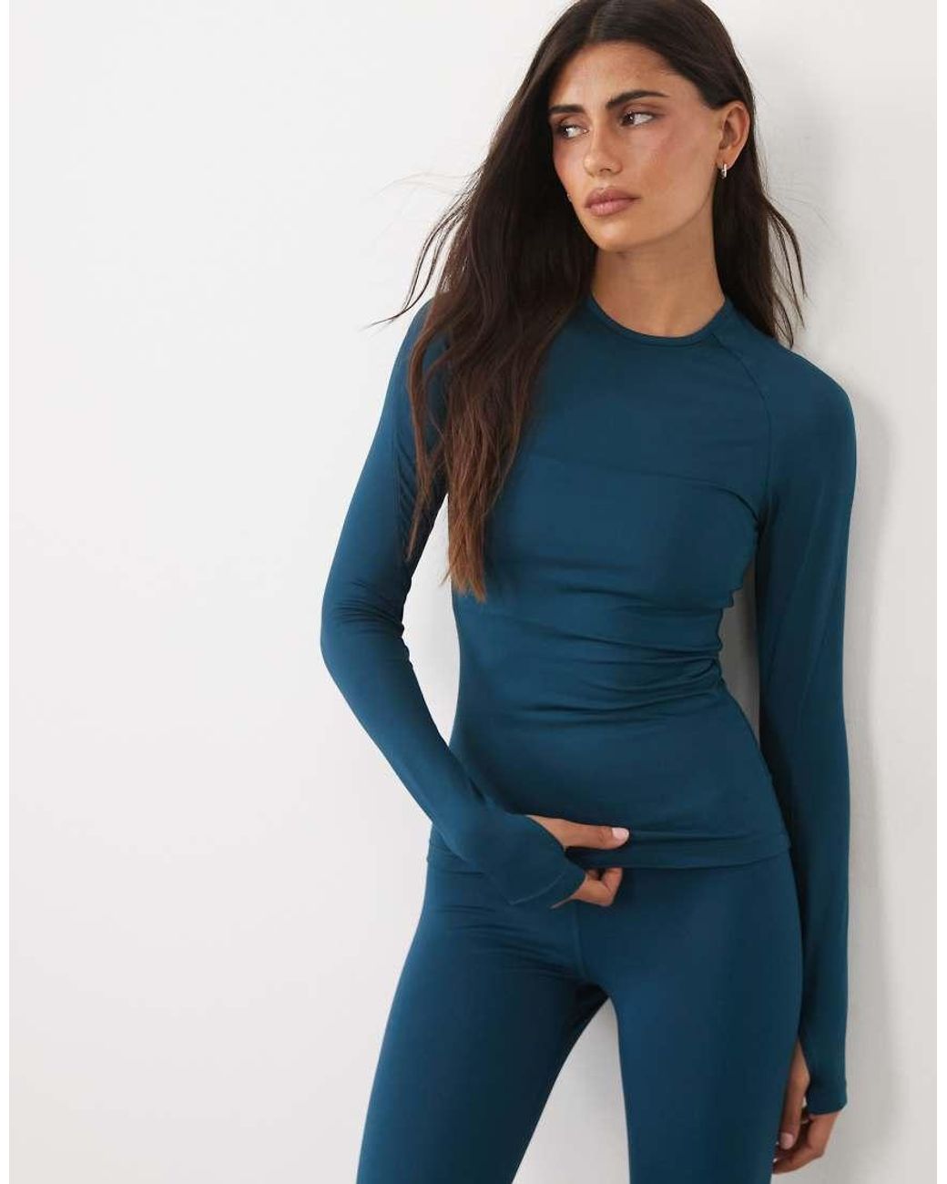 4505 Blue Icon Active Quick Dry Slim Fit Long Sleeve Top