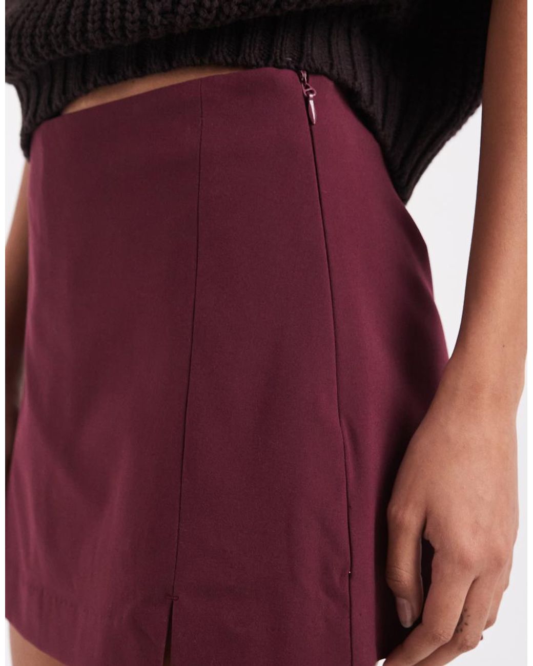 ASOS Tailored Pelmet Mini Skort With Split