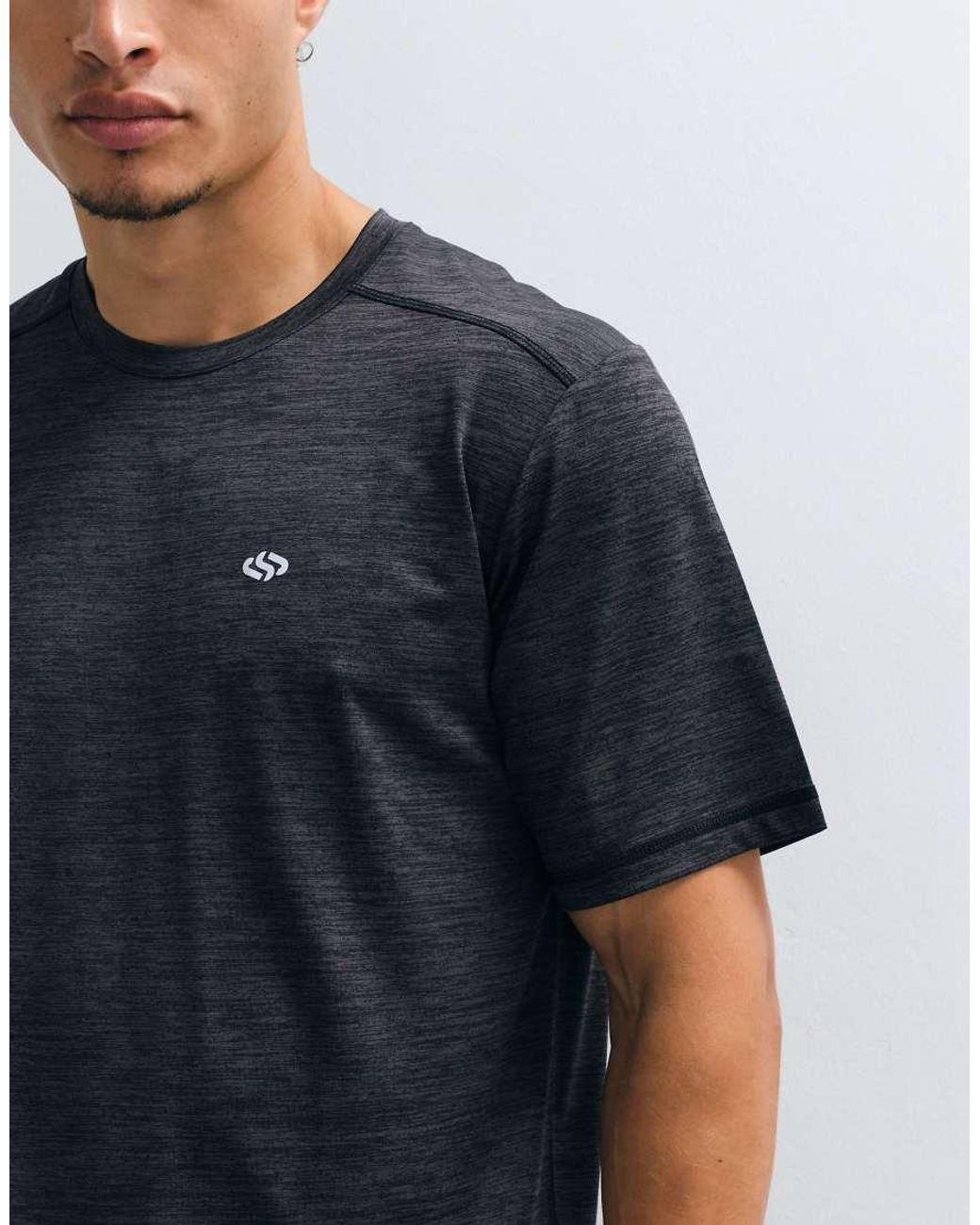 Jack & Jones Black Sports Lightweight Training T-Shirt for men