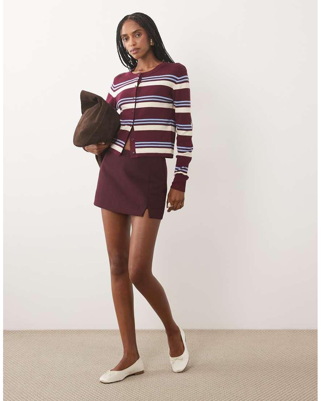 Jdy Purple Knitted Cardigan