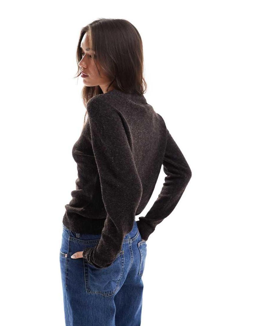 Vero Moda Black Round Neck Knitted Jumper