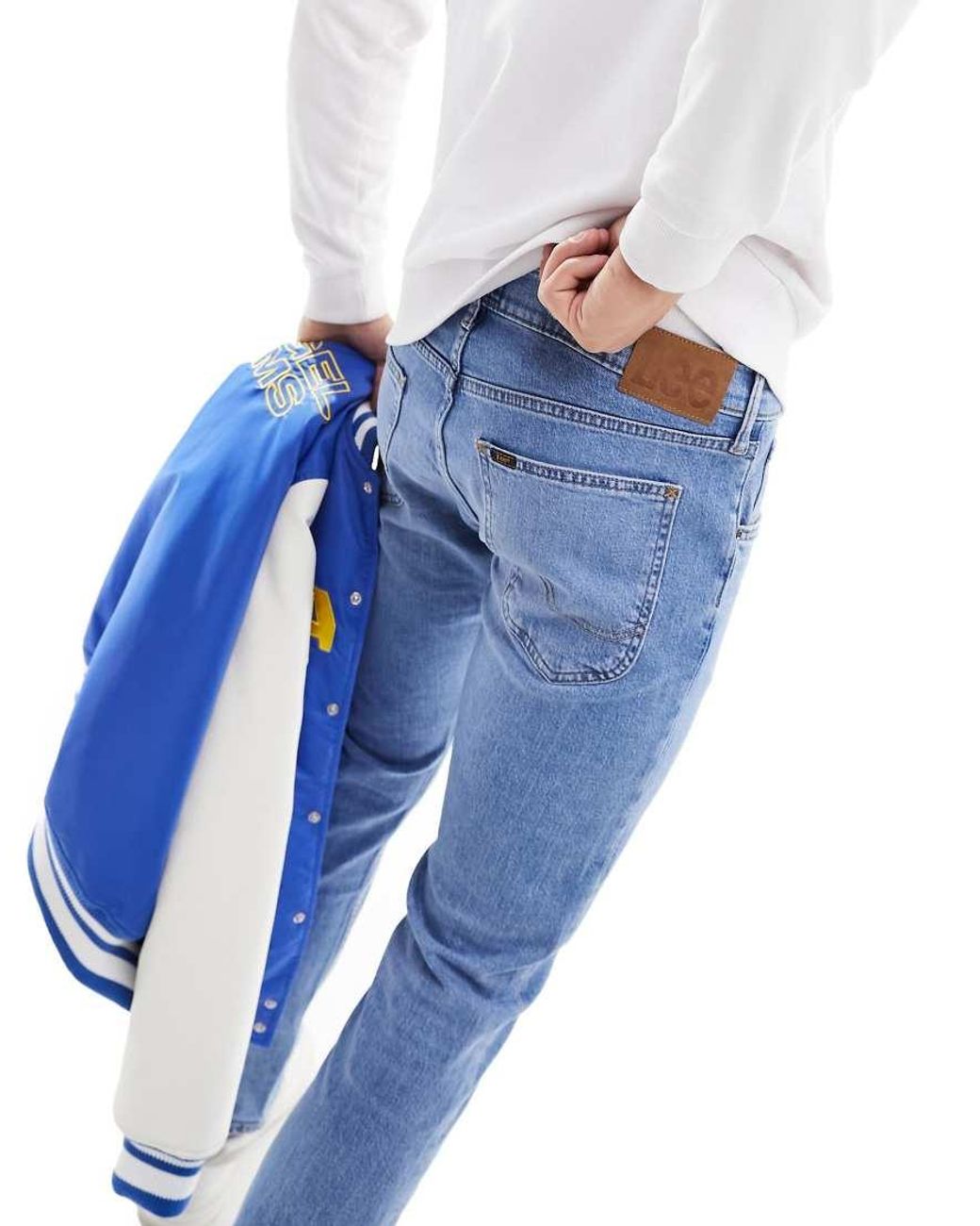 Vaqueros De Corte Tapered Slim Con Luke De -Azul Lee Jeans de hombre de color Blue