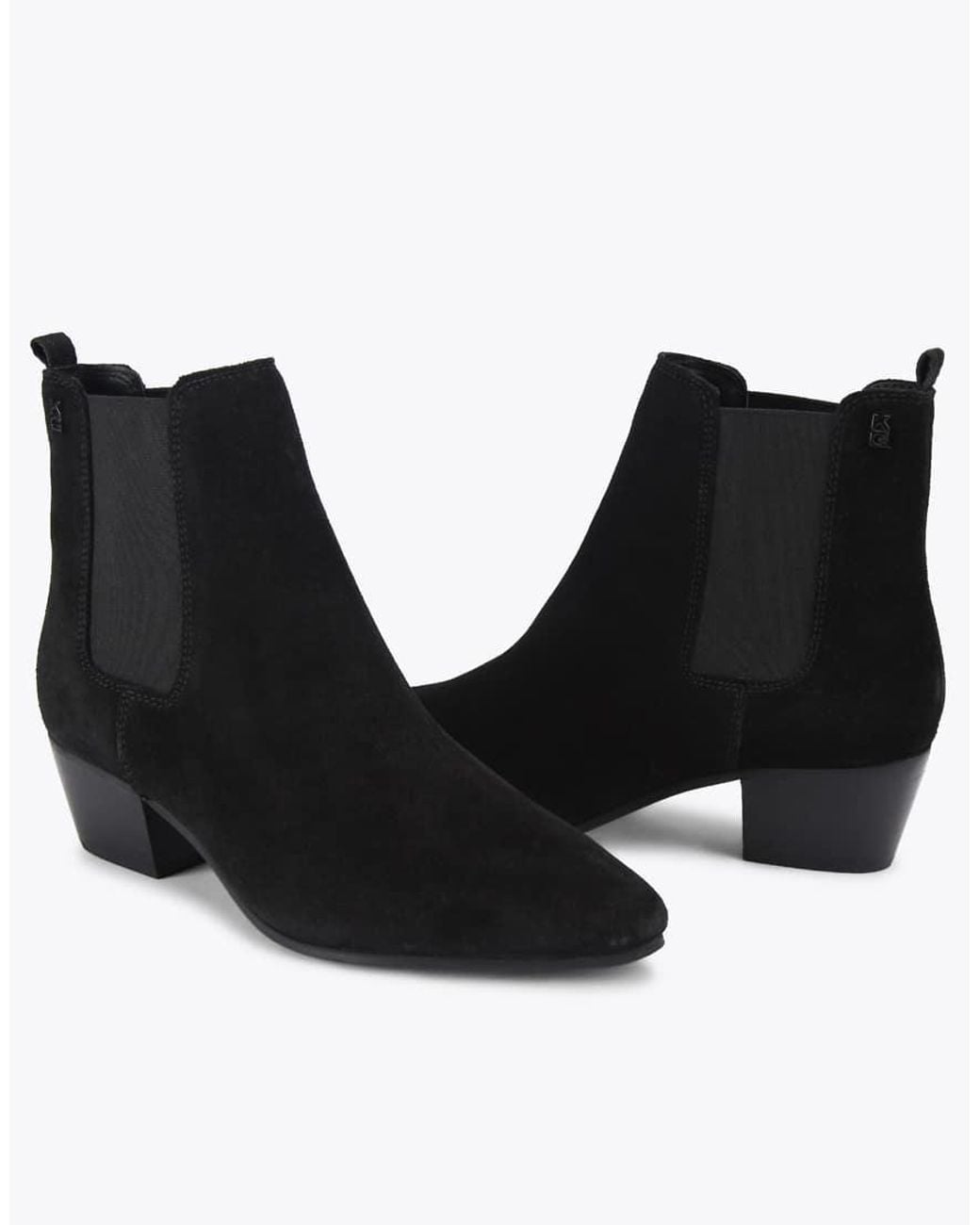 KG by Kurt Geiger Black Topaz Low Ankle Boots