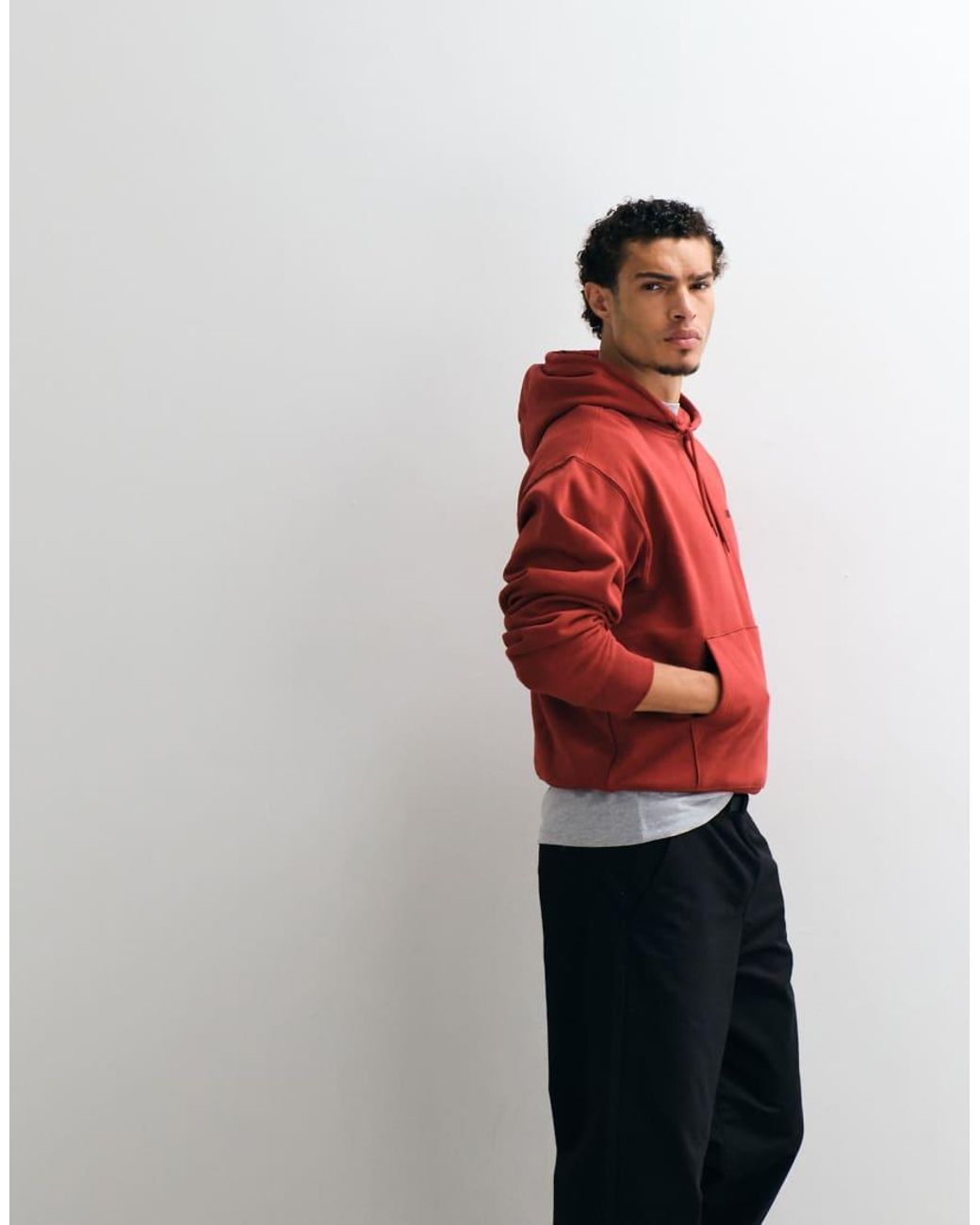 Vans Red Left Chest Ii Pullover Hoodie for men