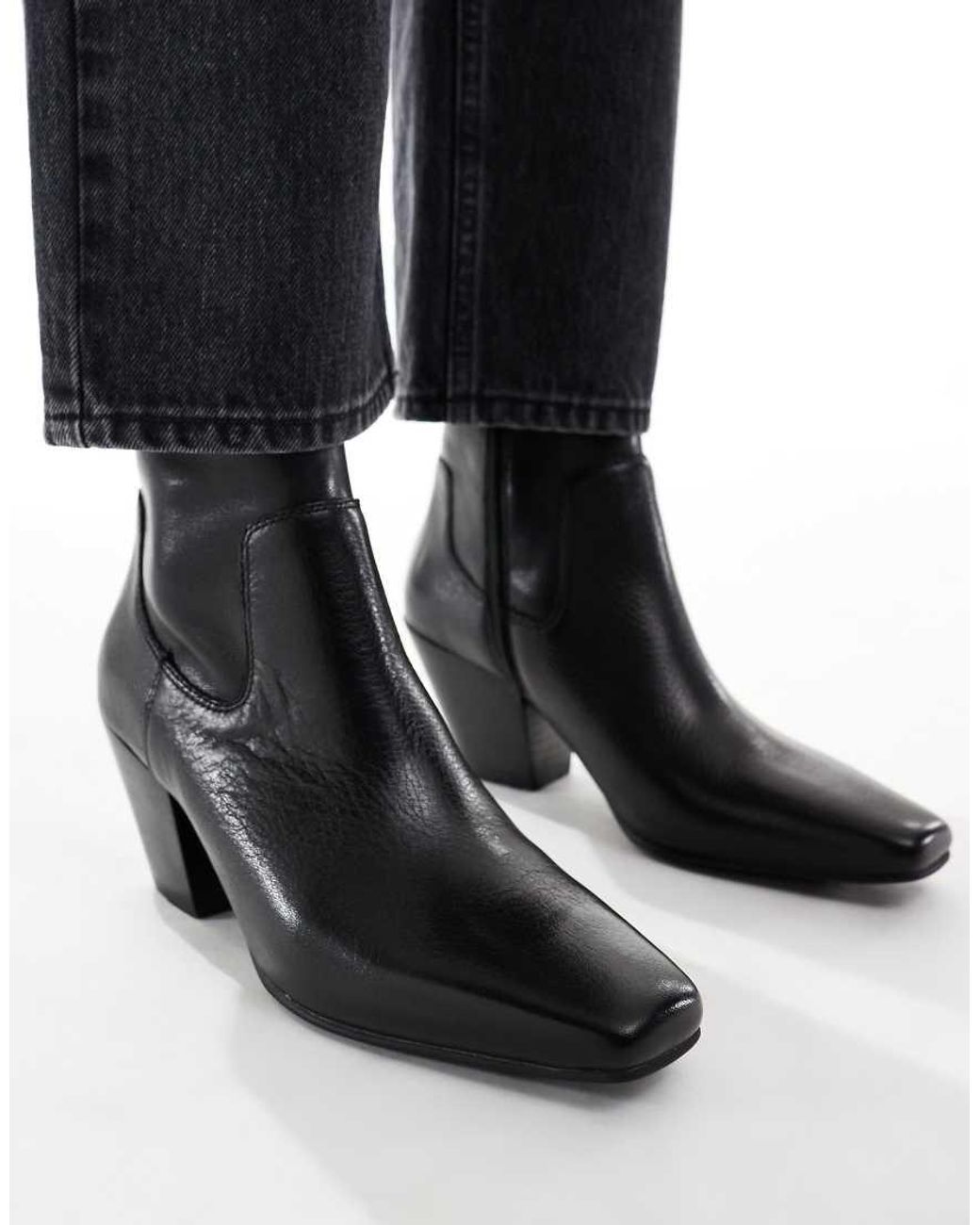 ALDO Black Adwaodith Sock Low Heeled Ankle Boot