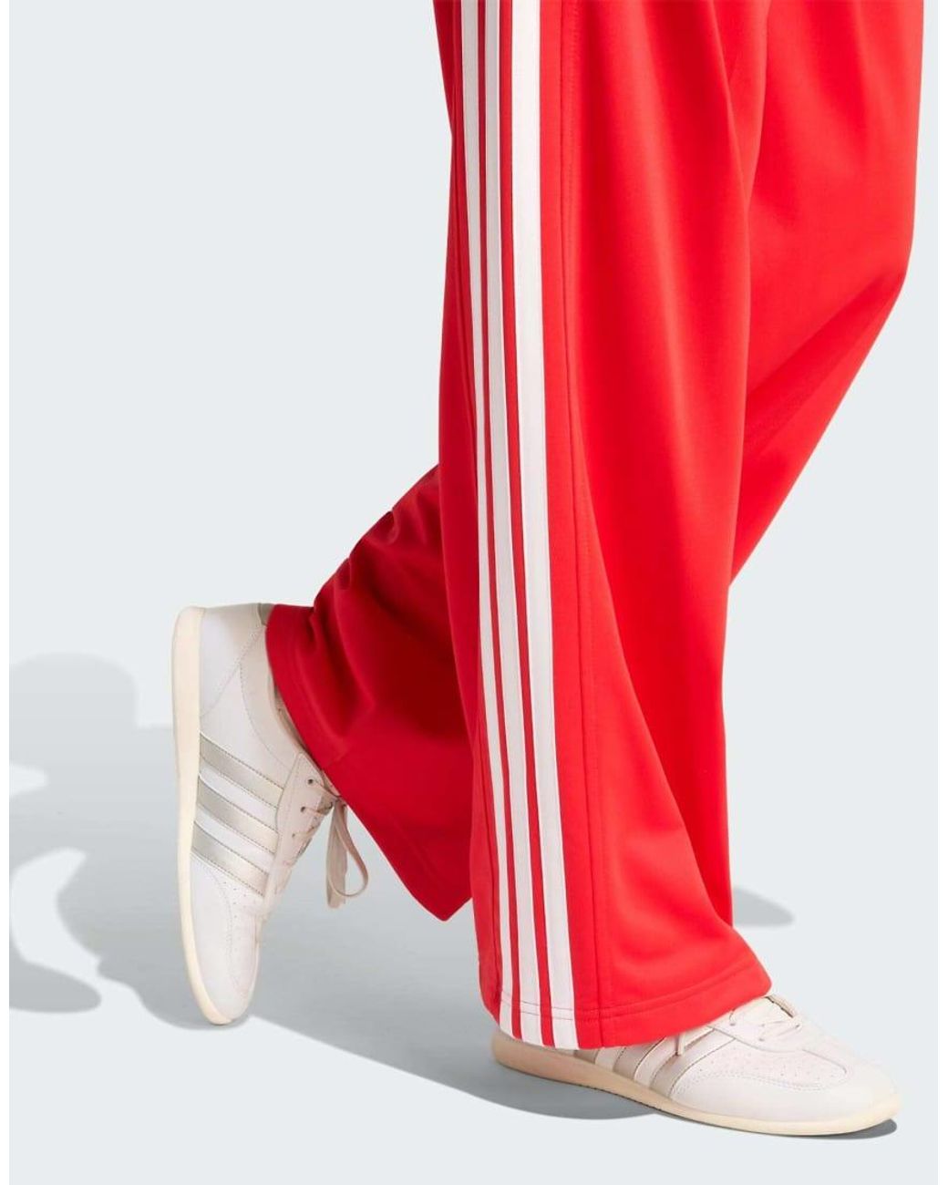 Adidas Originals Red Dayready Wide Leg Tracksuit Bottoms