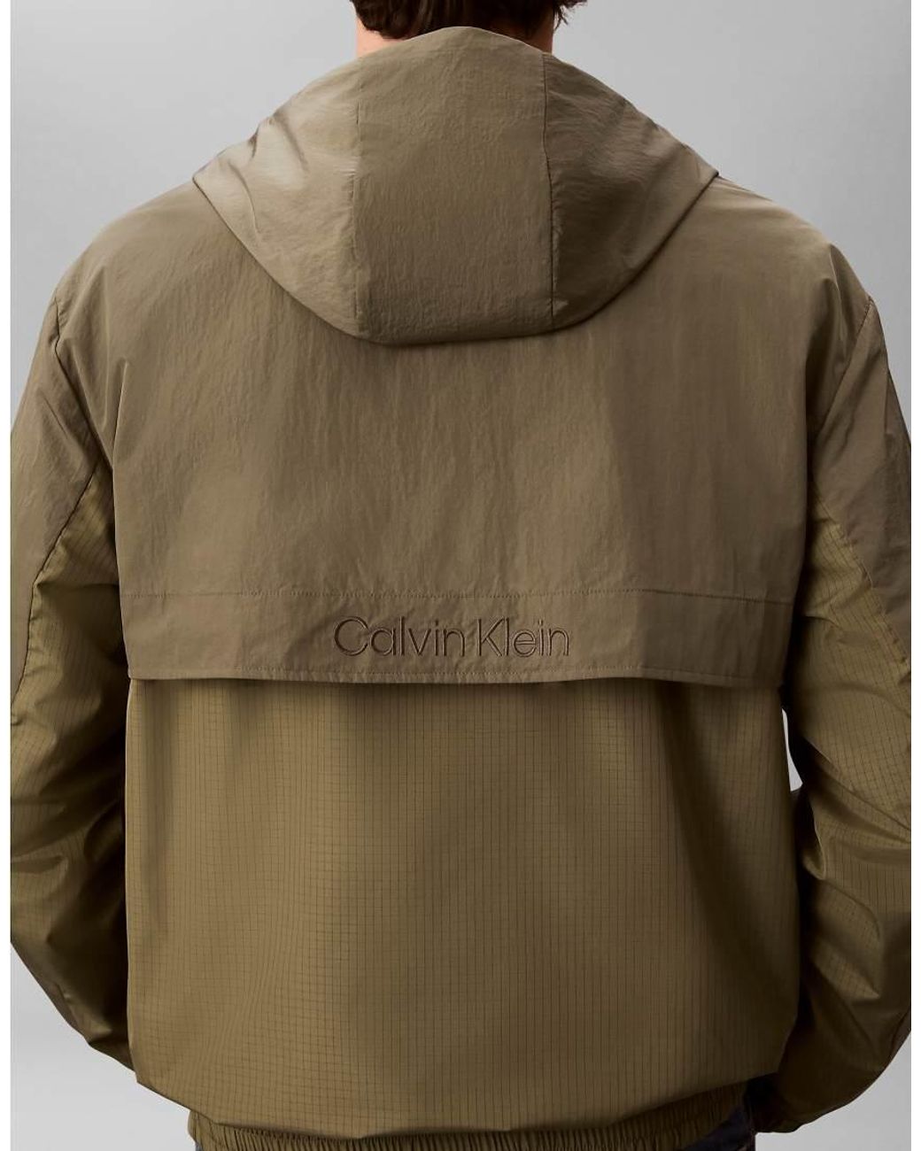 Calvin Klein Multicolor Nylon Windbreaker With Hood for men