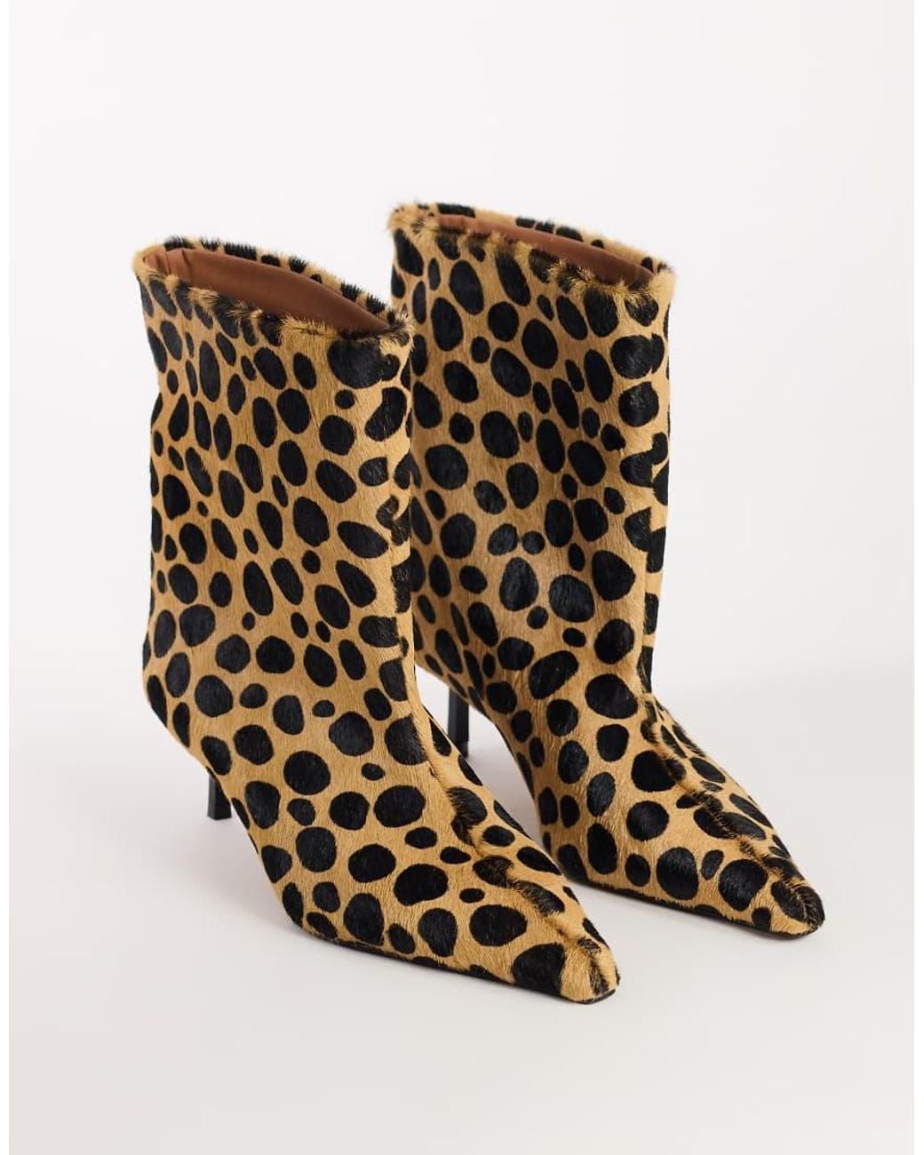 TOPSHOP Multicolor Kai Super Wide Heeled Ankle Boot