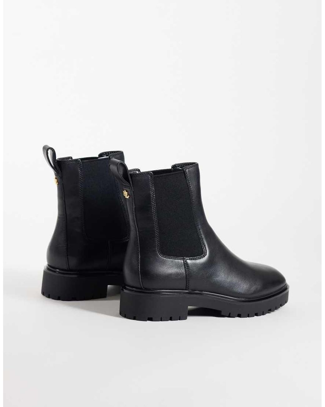Ralph Lauren Black Allyson Chelsea Boots