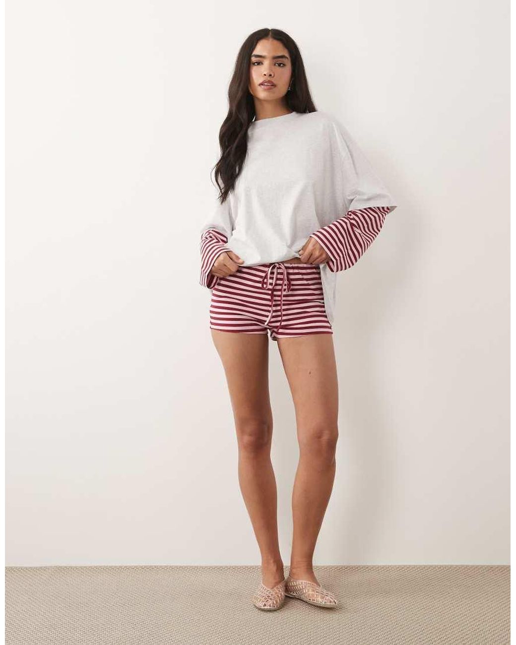 Lioness Red Exclusive Bloom Cotton Blend Shorts