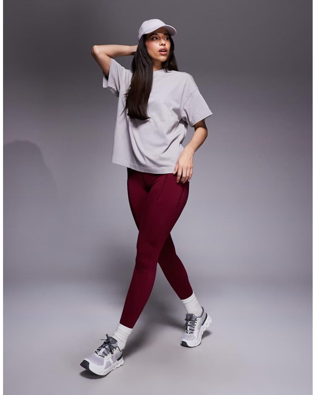 4505 Purple Icon Heavyweight Cotton Oversized T-shirt With Quick Dry Finish