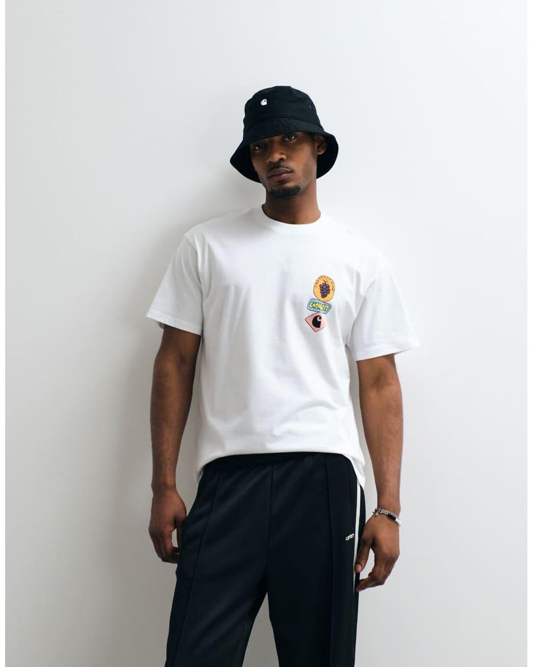 Carhartt Gray Stacked Grapes T-shirt for men