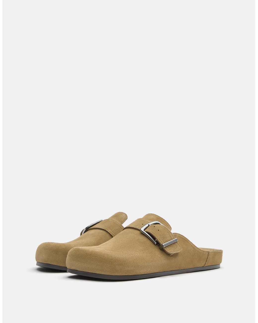 Pull&Bear Multicolor – leder-clogs