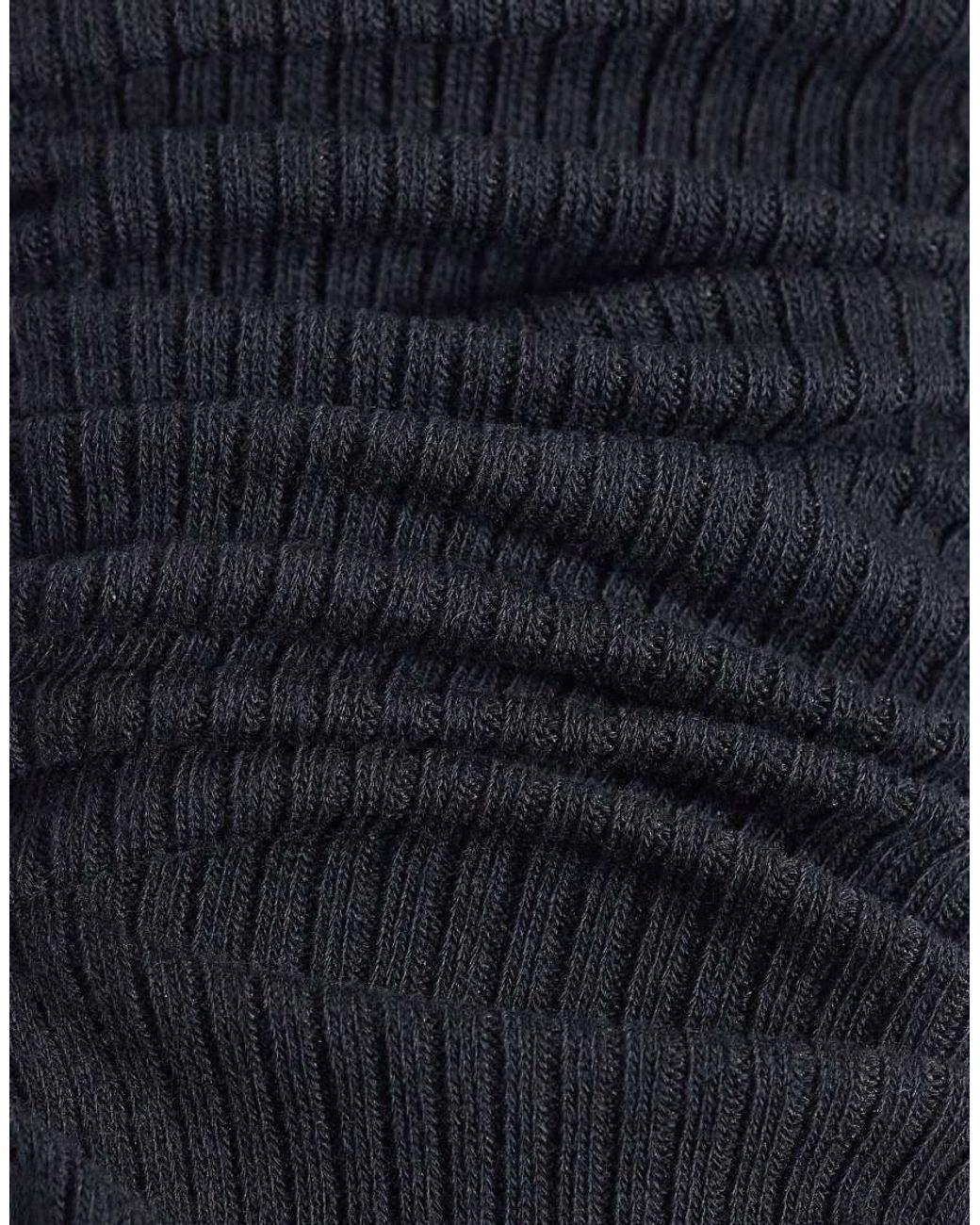 SUI AVA Black Overknee Socks
