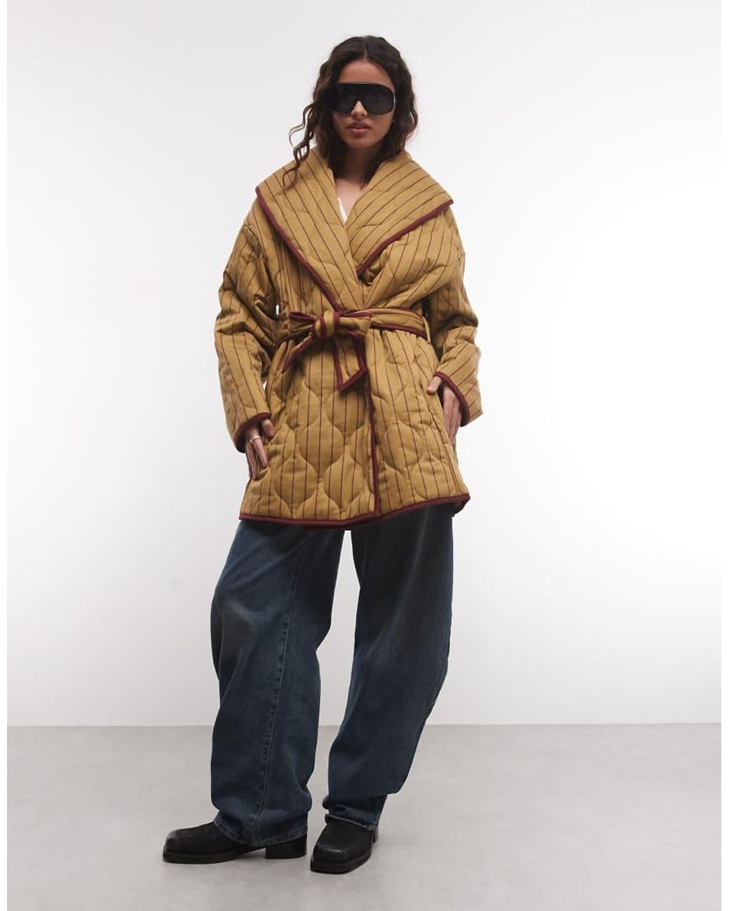 Muse Assembly Multicolor Wrap Quilted Jacket