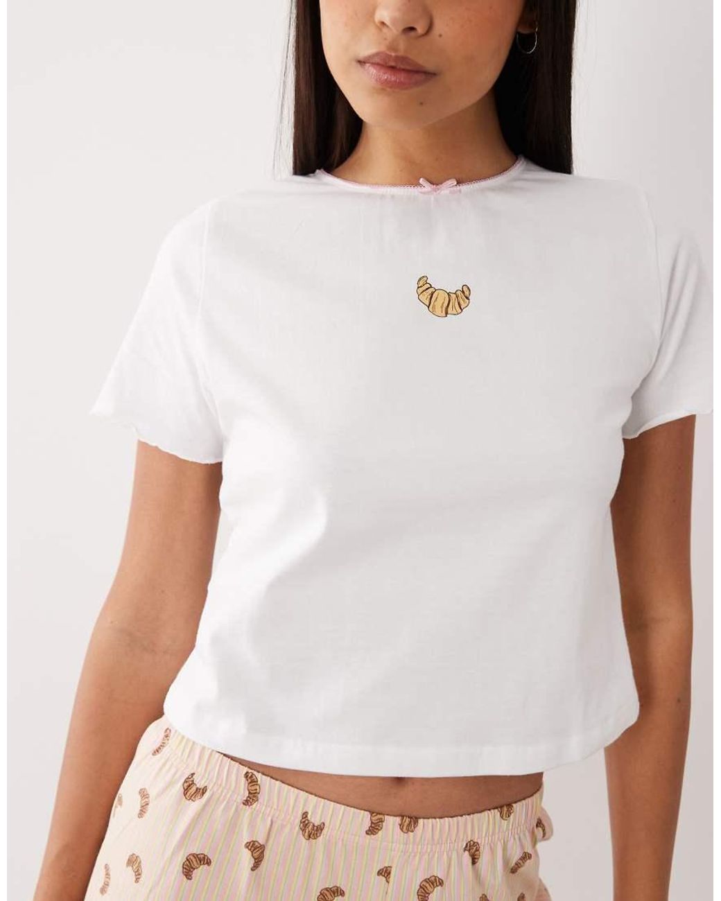 Wednesday's Girl Pink Wednesdays Girl Tee And Short Pyjama Set