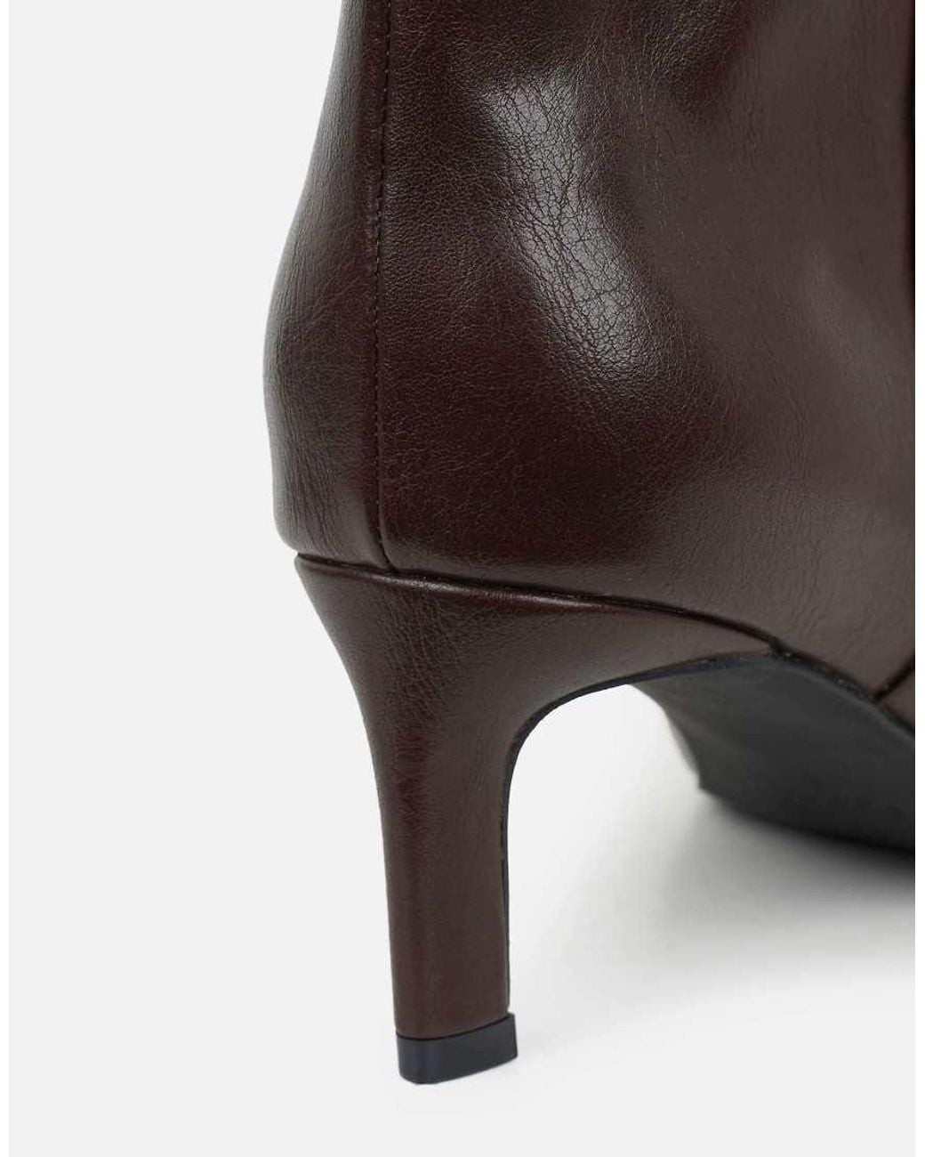 SIMMI Natural Nash Knee High Heeled Boots