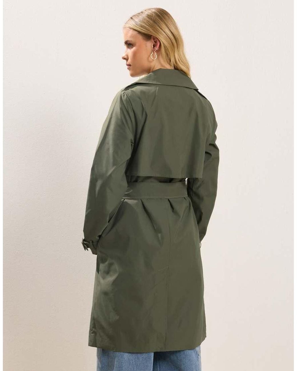 PixieGirl Green Petite Trench Coat