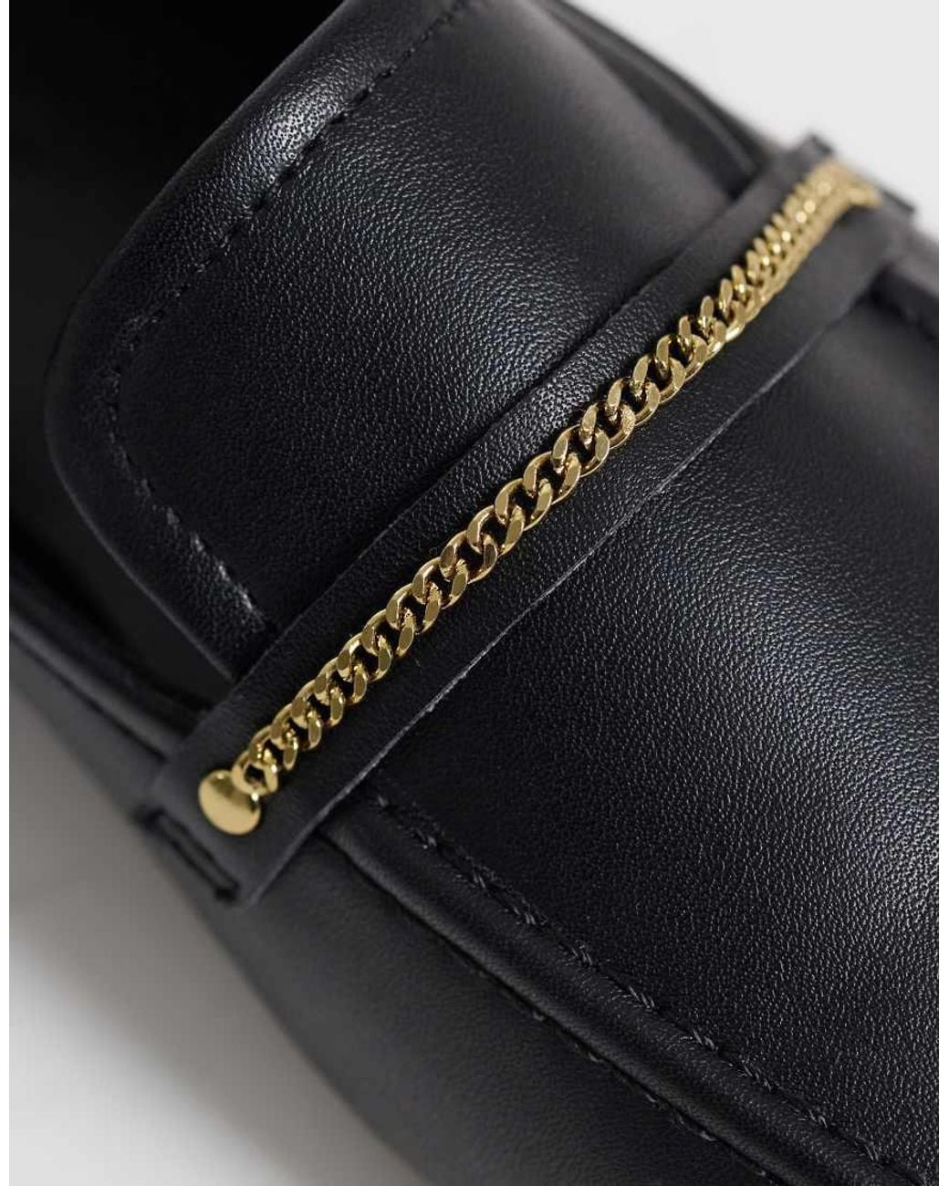 ASOS Blue Marlon Slim Chain Loafers
