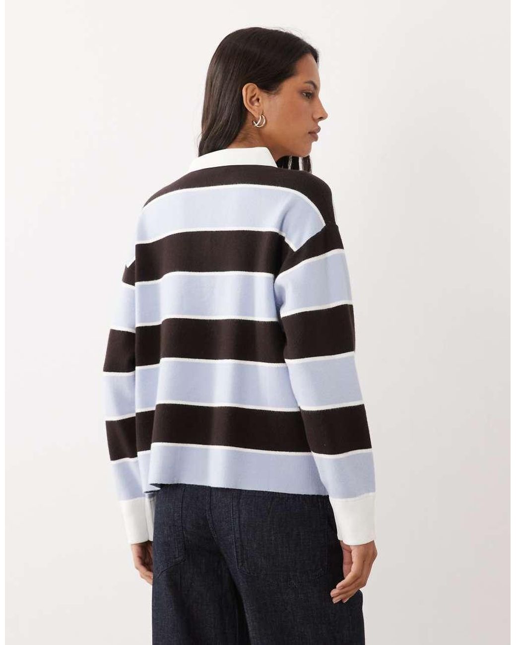 Mango Blue Rugby Top