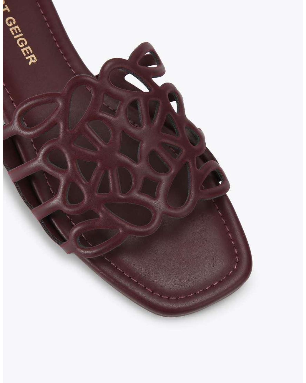 KG by Kurt Geiger White Royale Flat Sandals