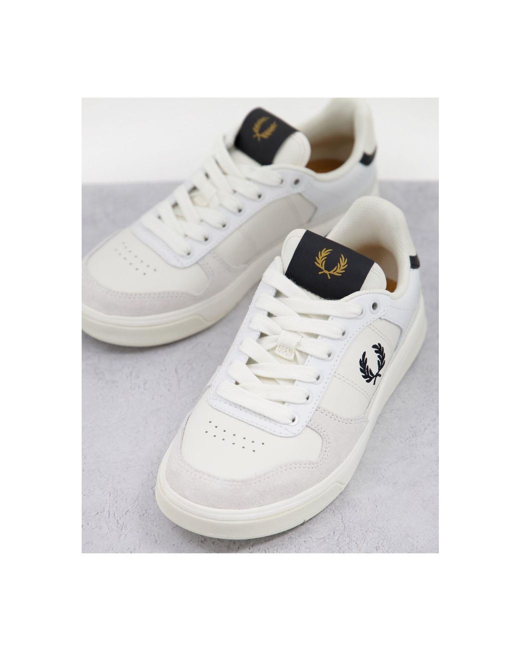 【FRED PERRY】 ★ B300 LEATHER ★  WHITE fred-perry-White-B300-Leather-