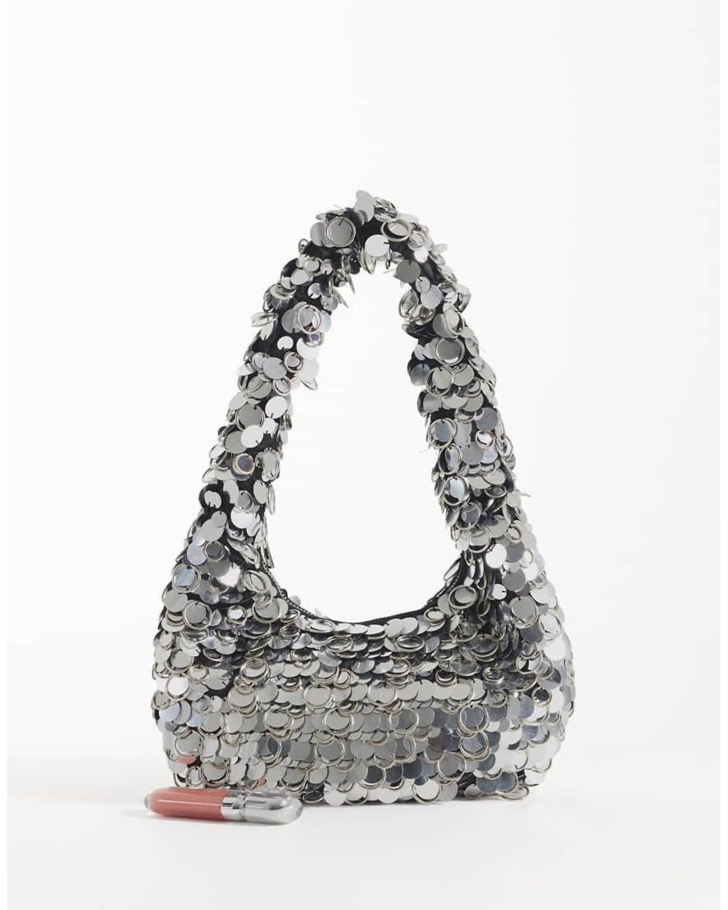 ASOS Gray Disc Shoulder Bag