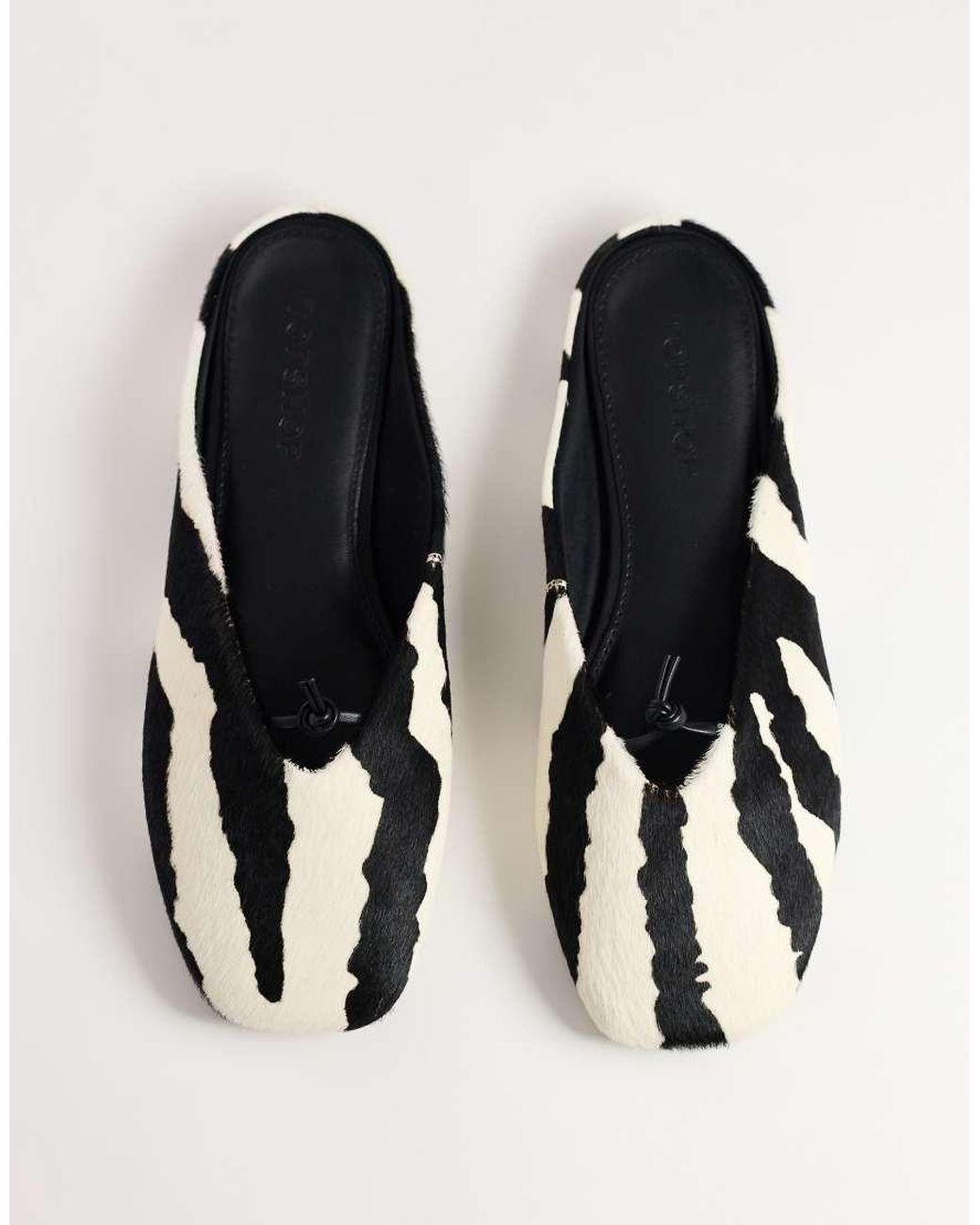 TOPSHOP White Blythe Knotted Flat Mule