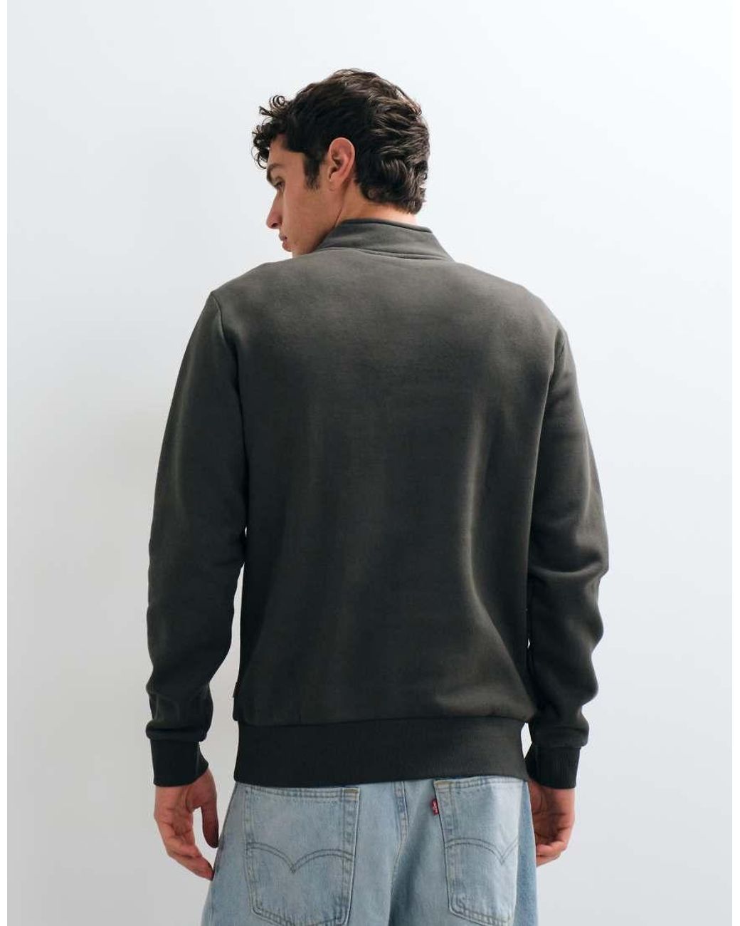 Only & Sons Black Half Zip Sweatshirt Co-ord for men