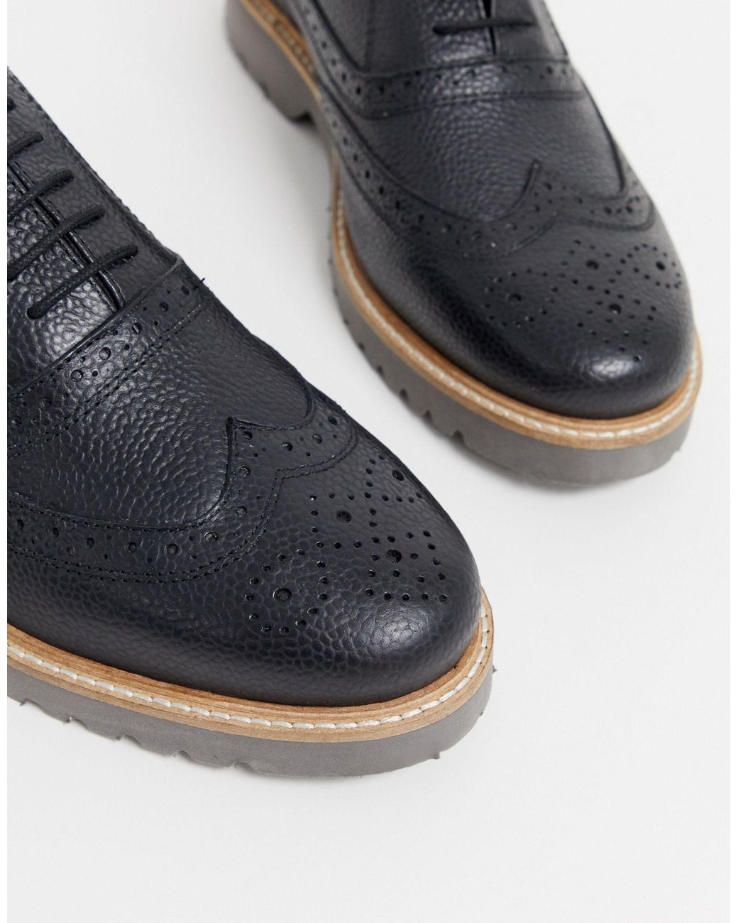 ben sherman black leather shoes