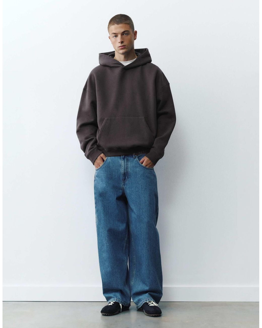 Pull&Bear Hoodie in Gray für Herren