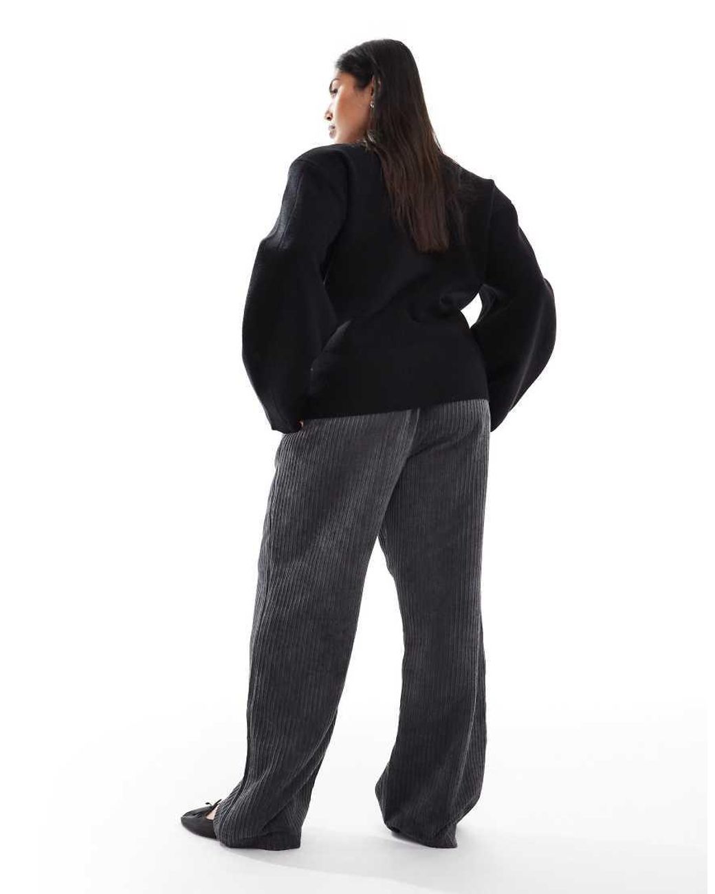 ASOS Black Asos Design Curve Pull On Trousers