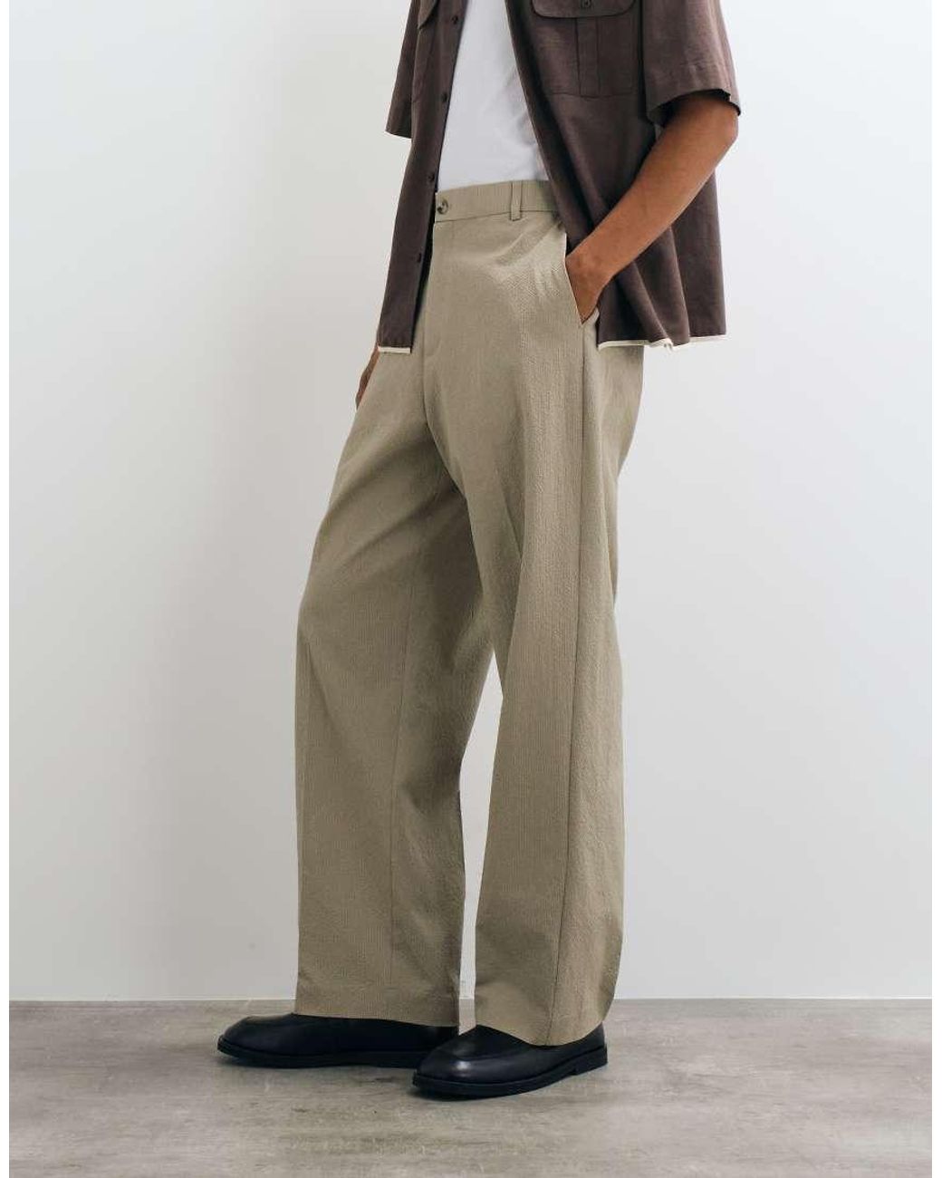 ASOS Multicolor Tailored Wide Leg Trousers for men