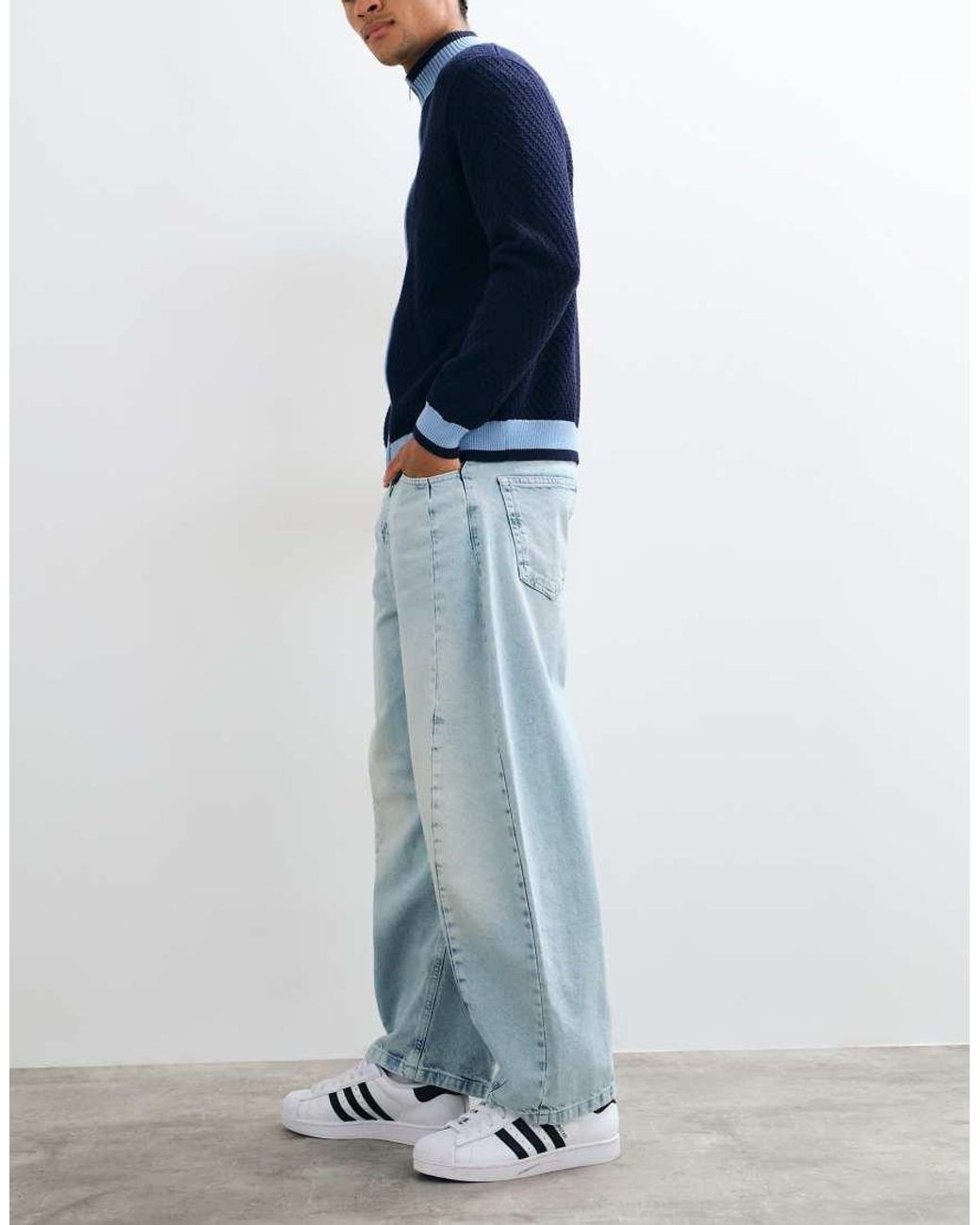 ASOS Blue Cocoon Jeans for men