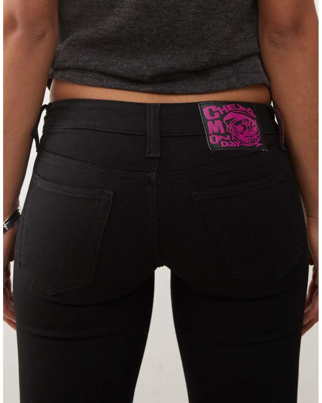 Cheap Monday Black Booty Bei Flared Denim Jeans
