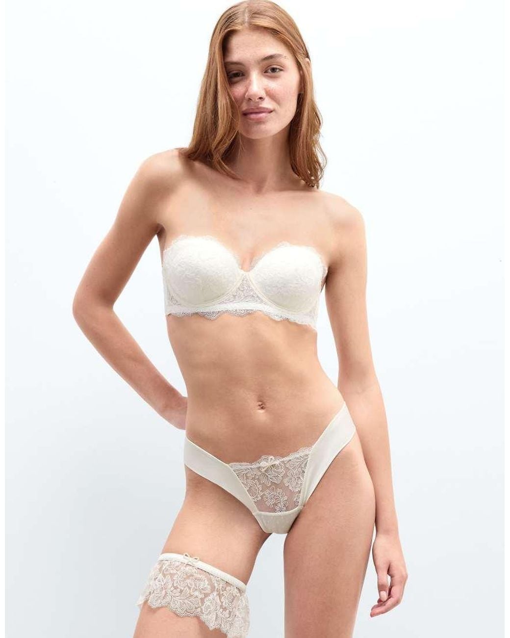 Intimissimi White From The Boudoir Garters