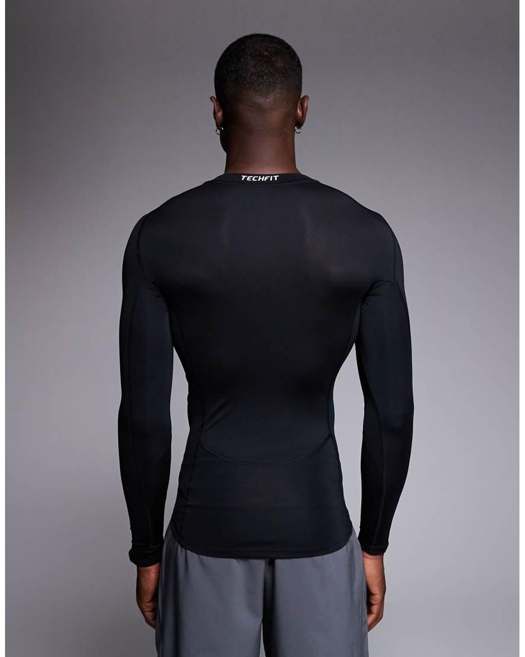 Adidas Originals Blue Adidas Training Essentials Long Sleeve Top for men