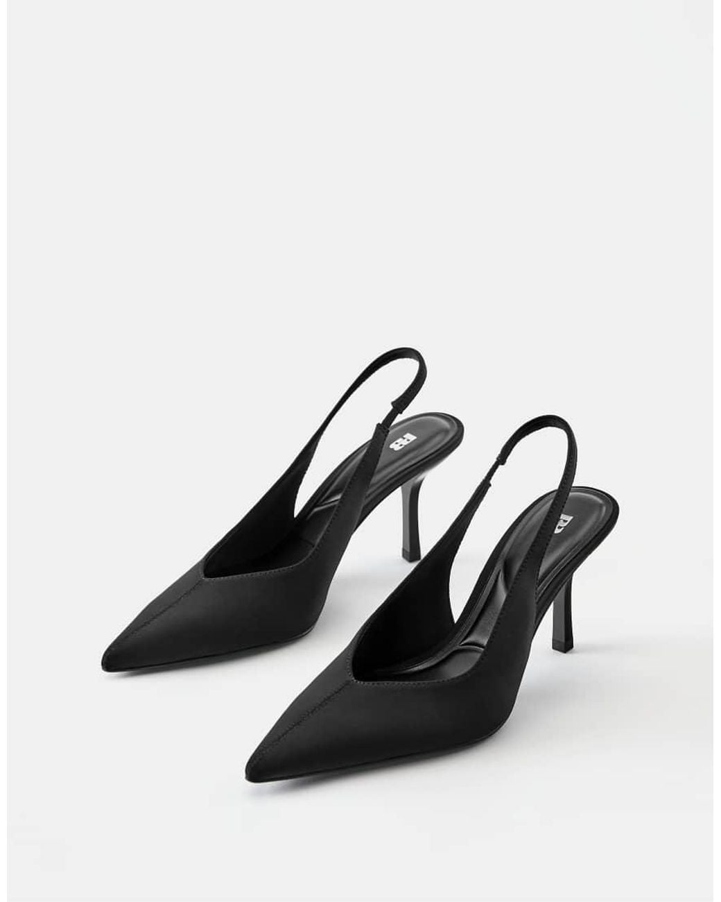 Pull&Bear Black Slingback Heels
