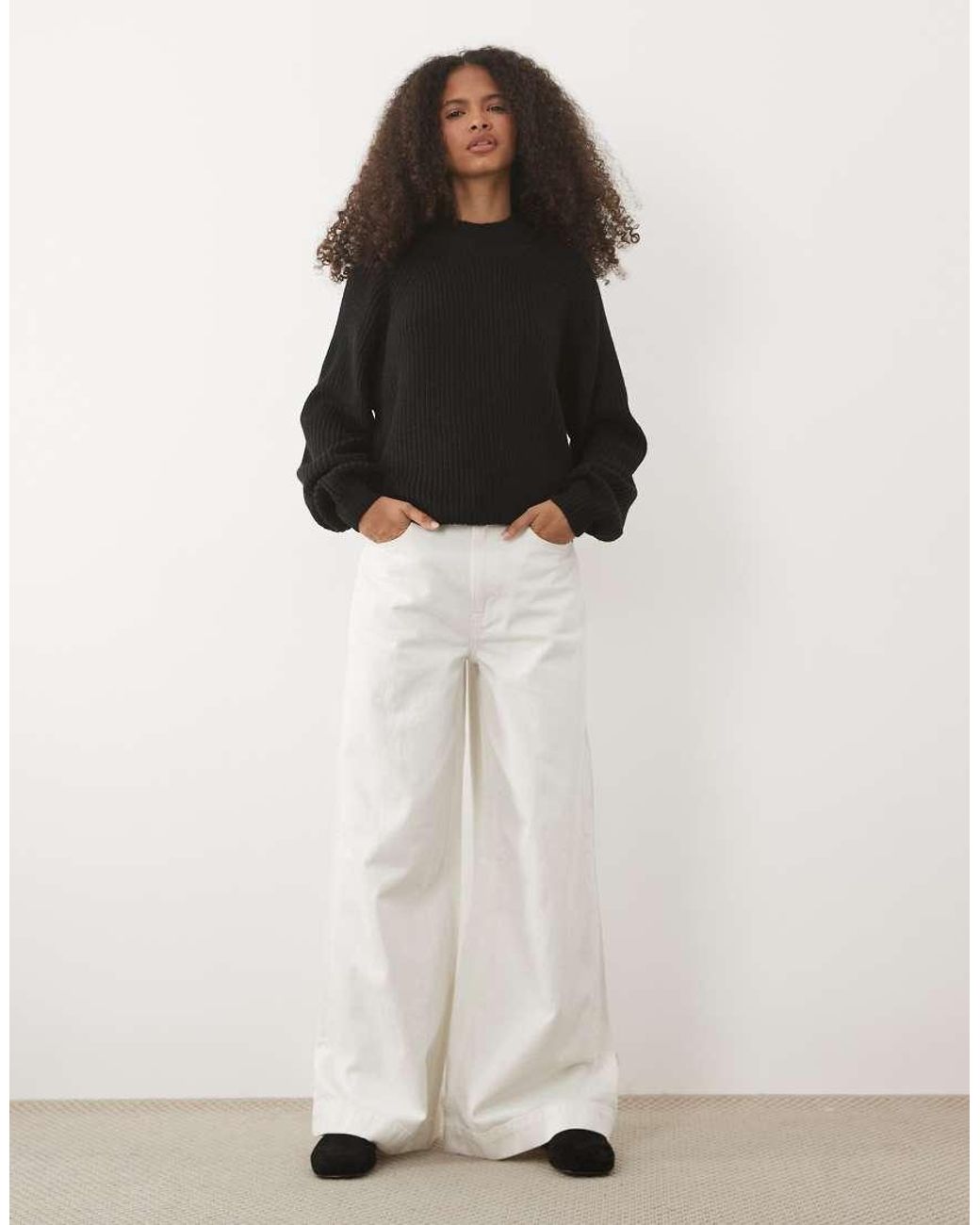 Threadbare Hoogsluitende Trui in het Black