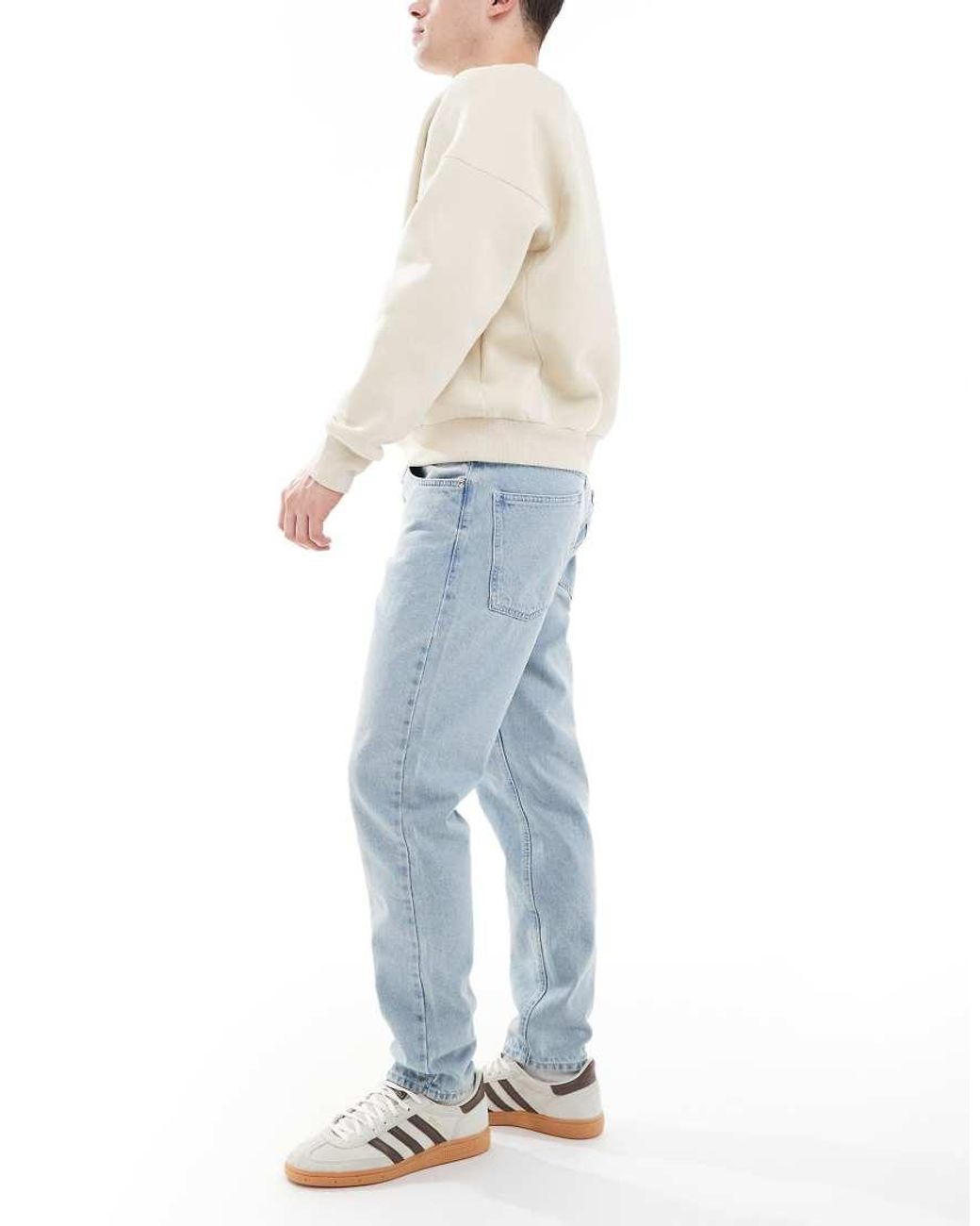 ASOS White Tapered Jeans for men