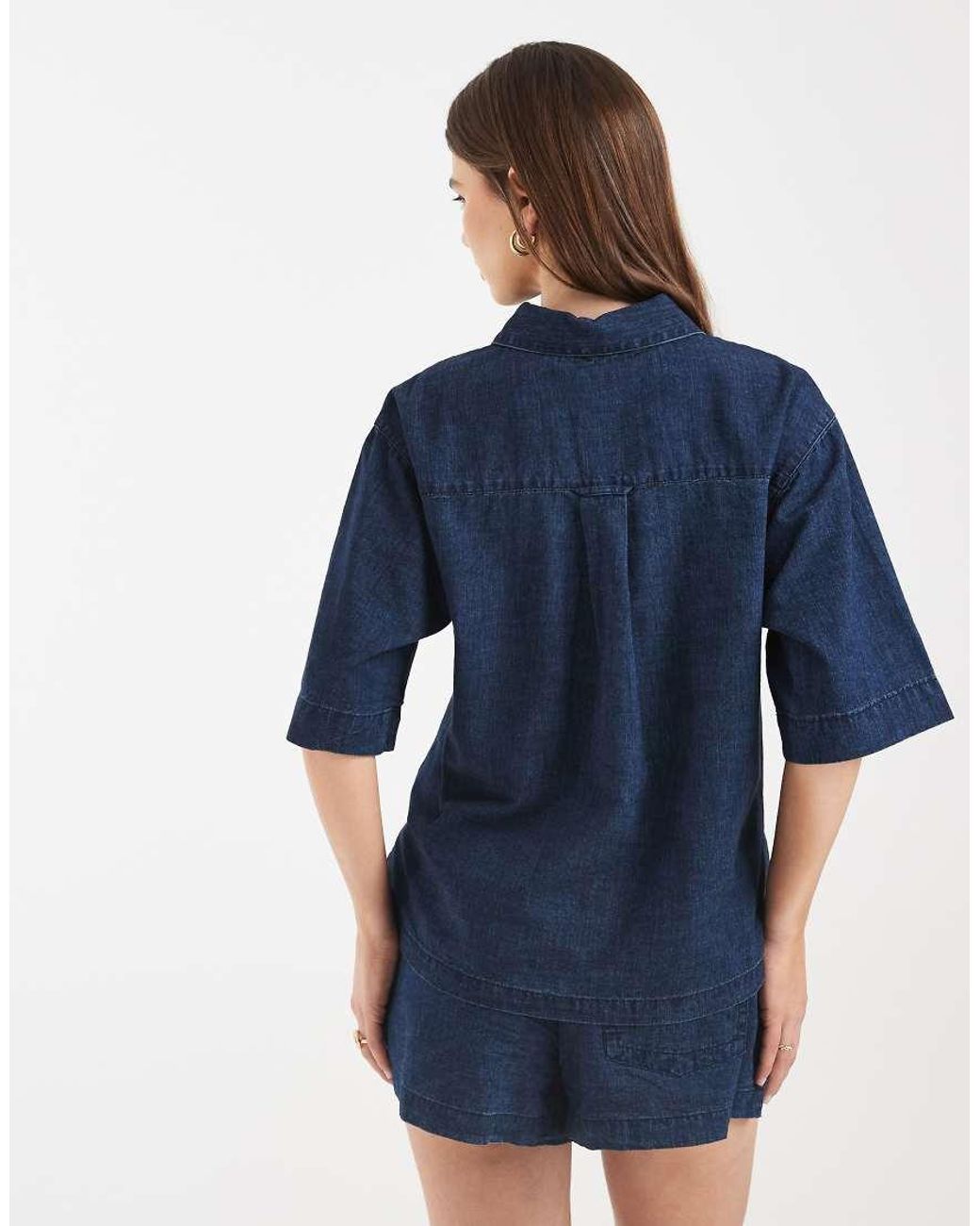 ASOS Blue Denim Boxy Shirt