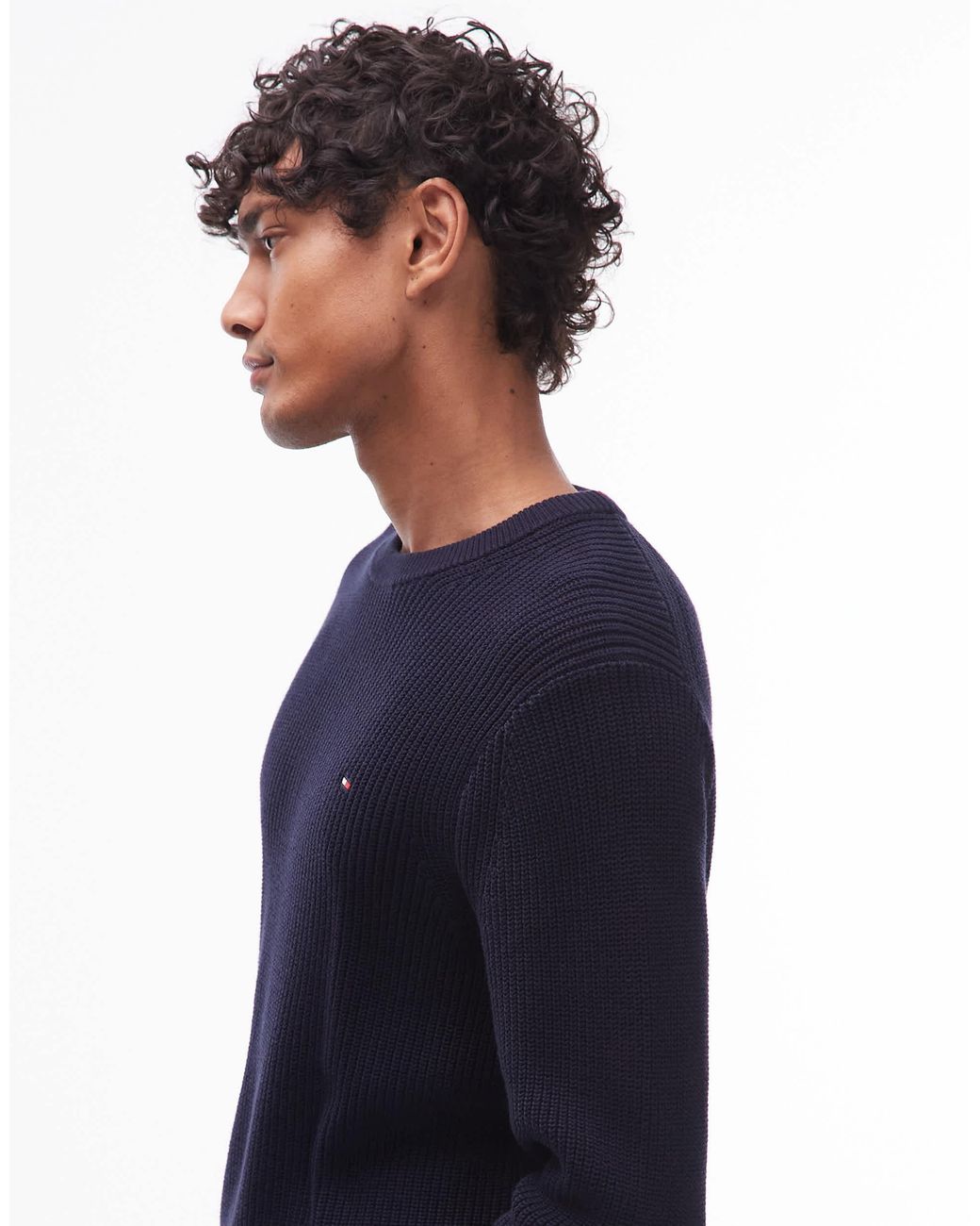 Pull ras Tommy Hilfiger pour homme en coloris Blue