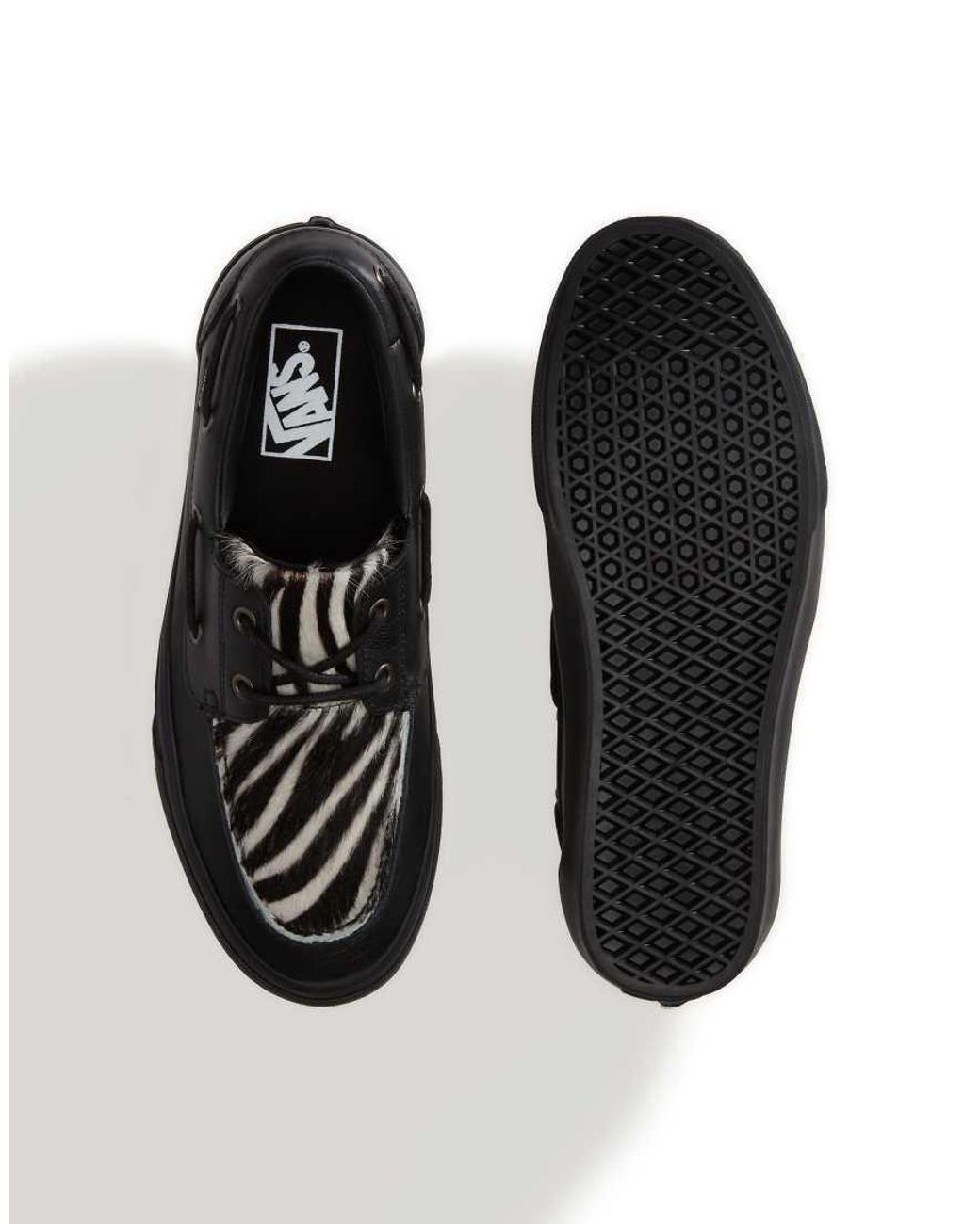 Vans Black 2-Eyelet Boat Shoe Sneakers