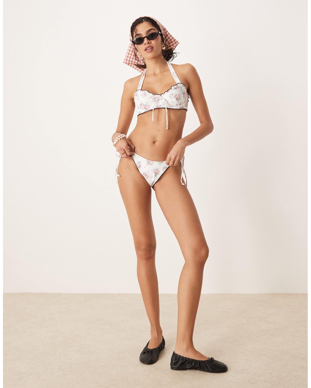 For Love & Lemons Brown Cordelia Bikini Bottom Co-ord